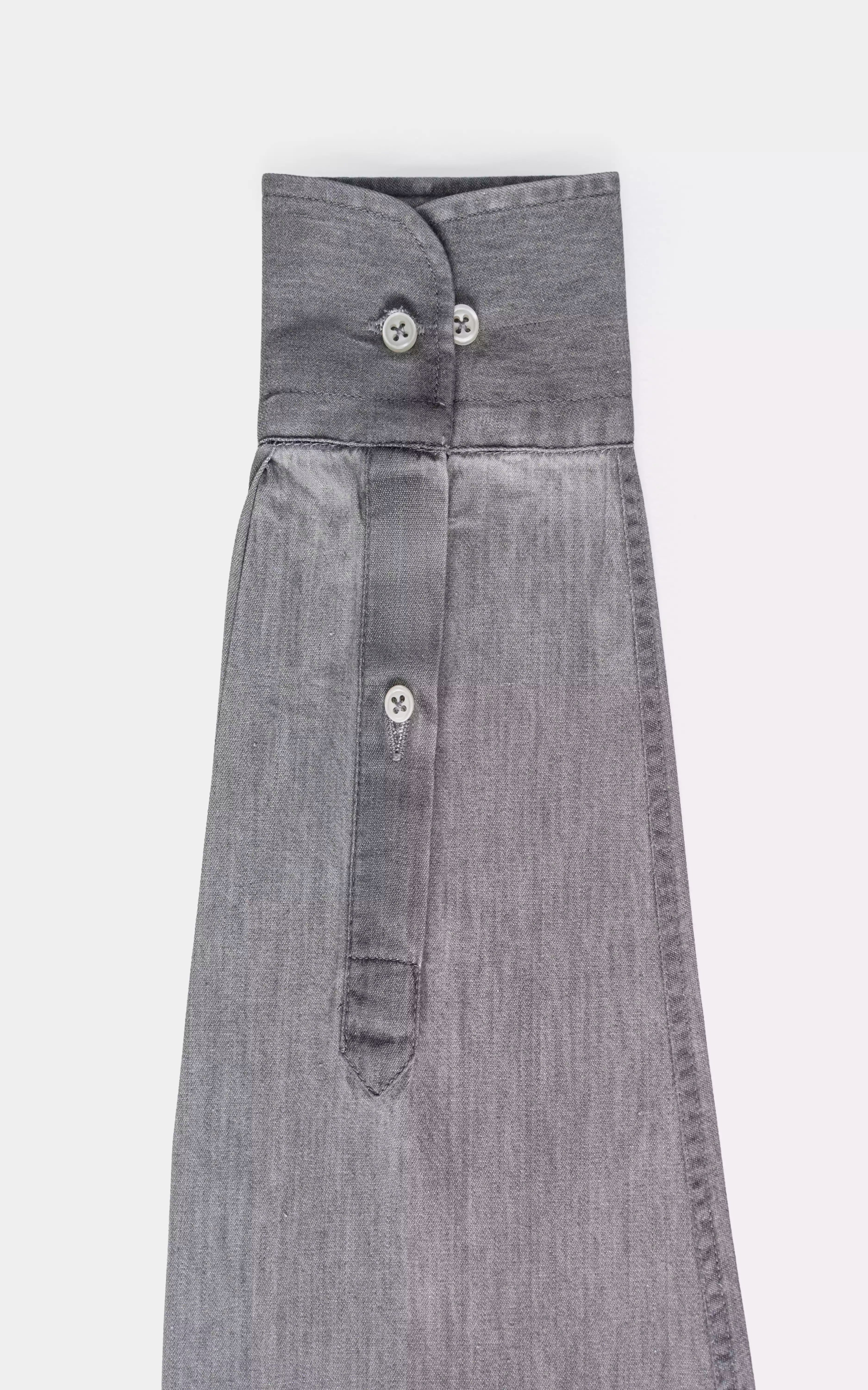 RELAXED FIT DENIM SHIRT GREY