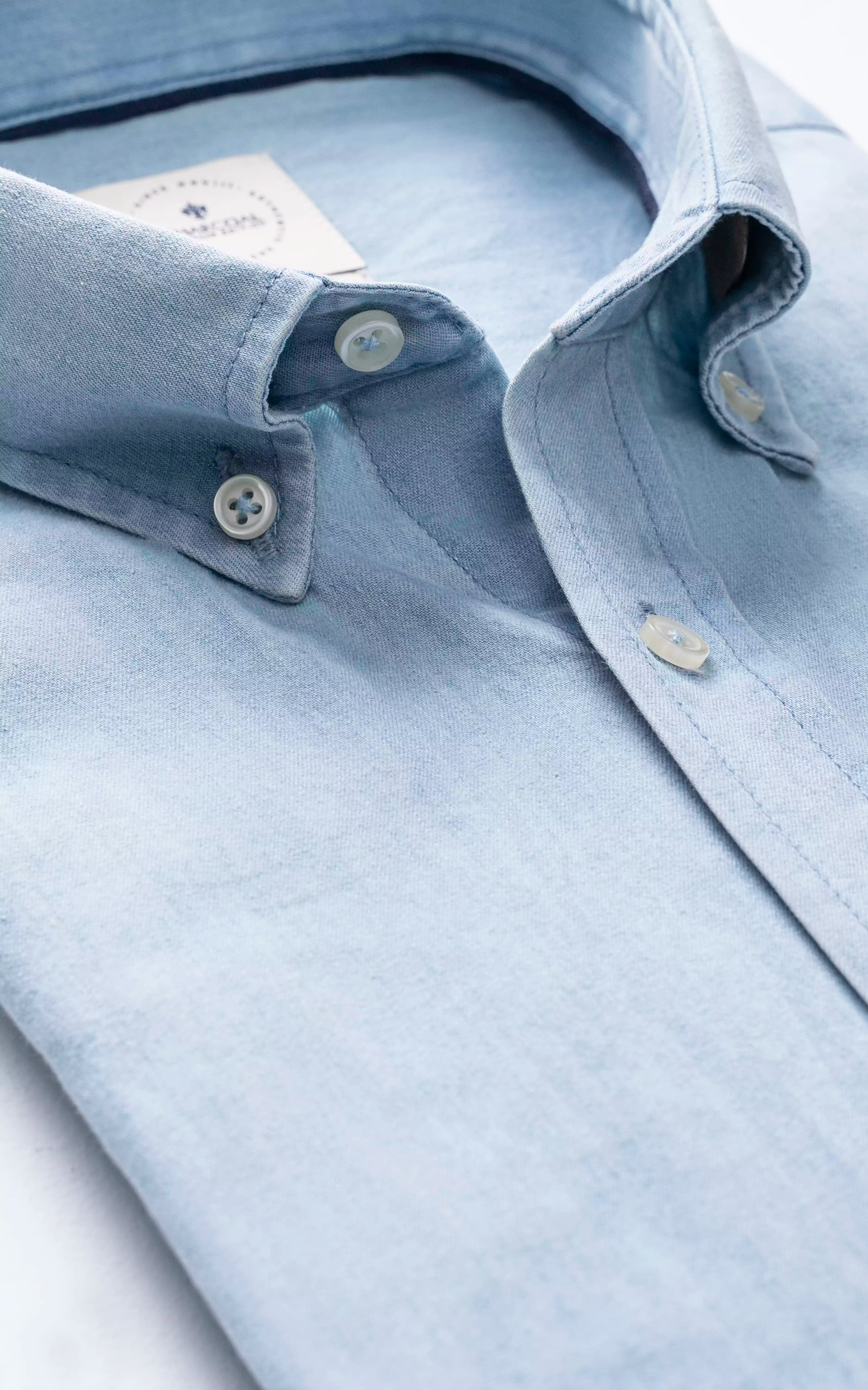 RELAXED FIT DENIM SHIRT SKY BLUE