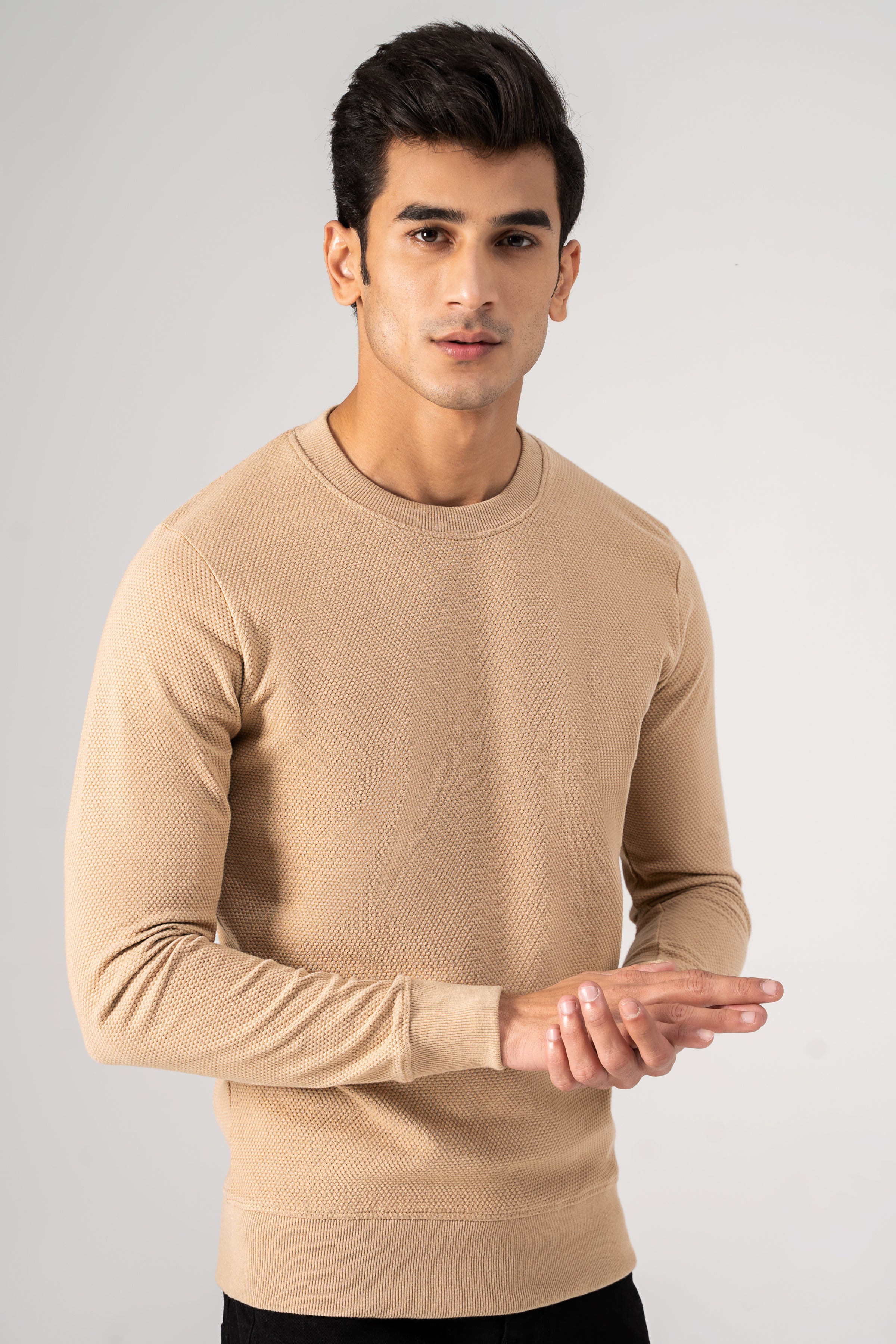 POPCORN SWEAT SHIRT KHAKI