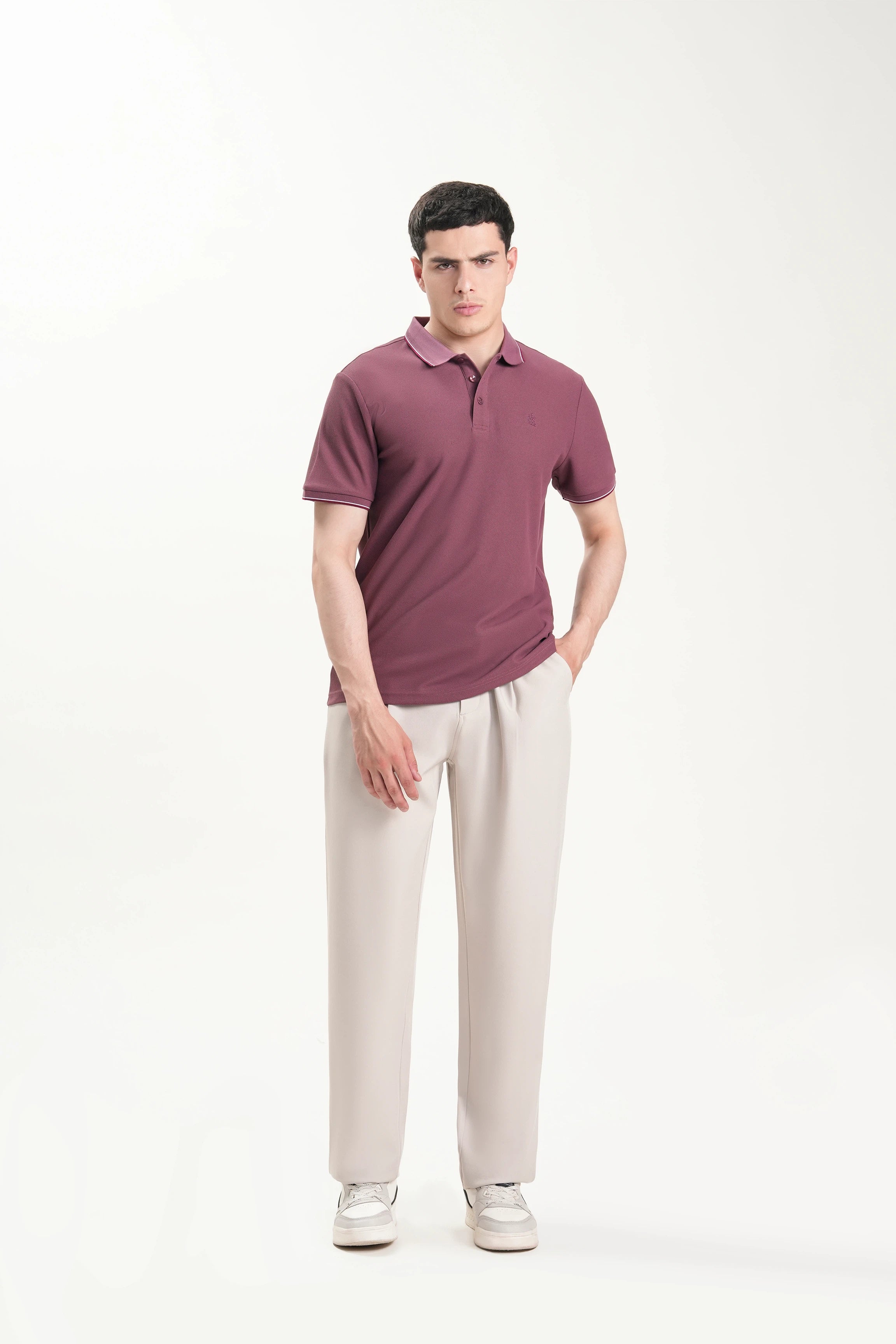 SMART FIT CLASSIC POLO SHIRT BURGUNDY