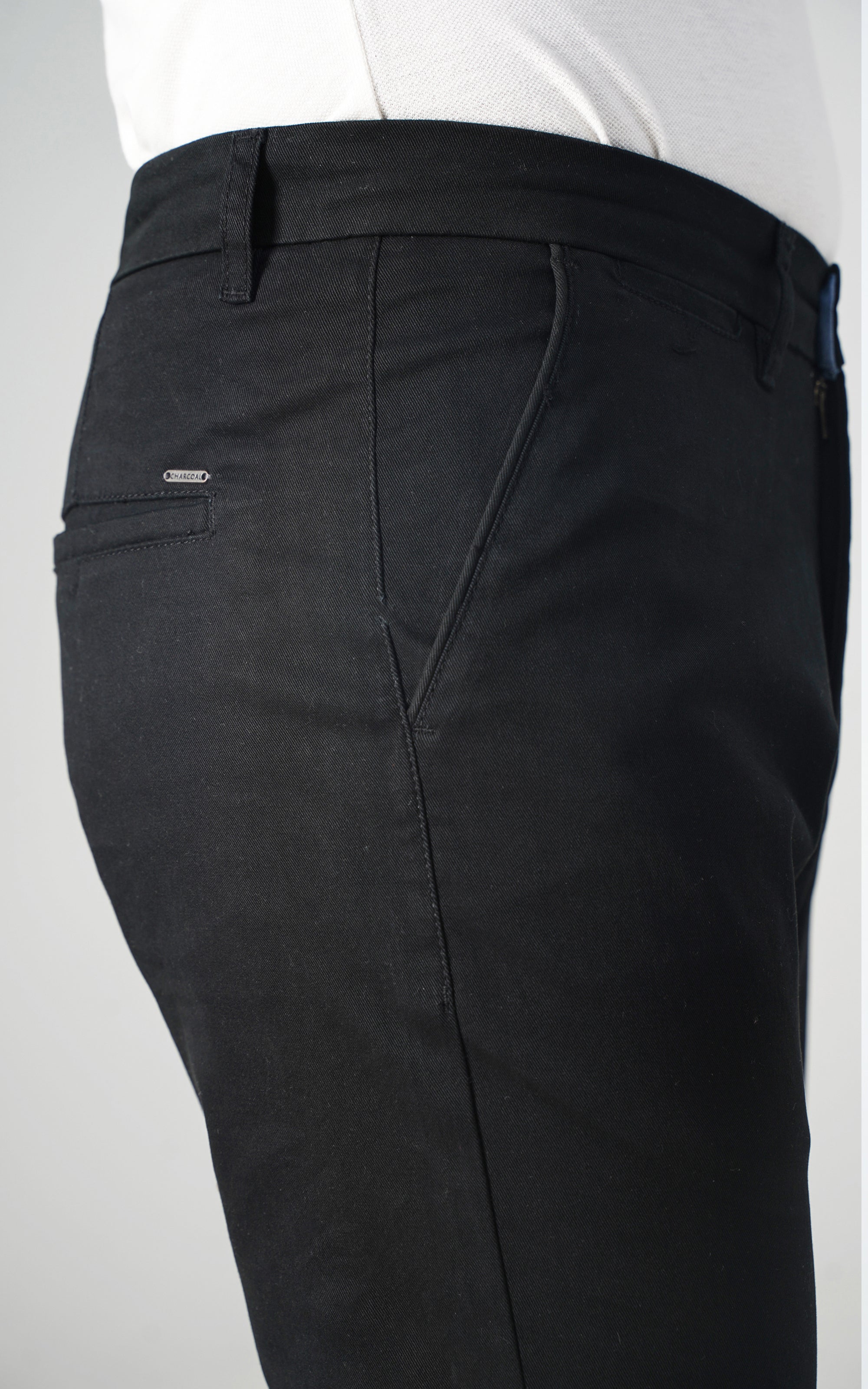 CROSS POCKET CASUAL PANT BLACK