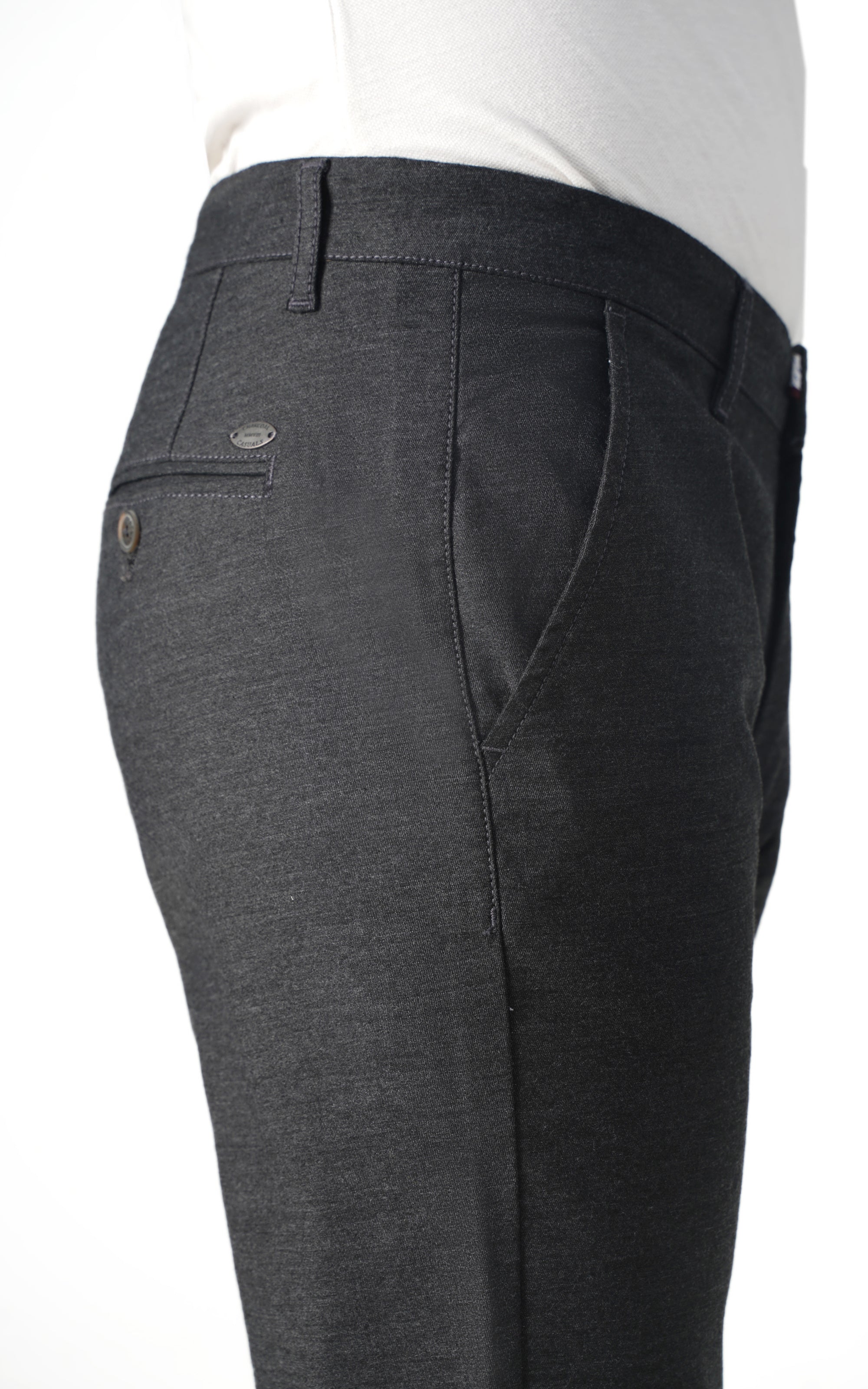 CROSS POCKET CASUAL PANT CHARCOAL