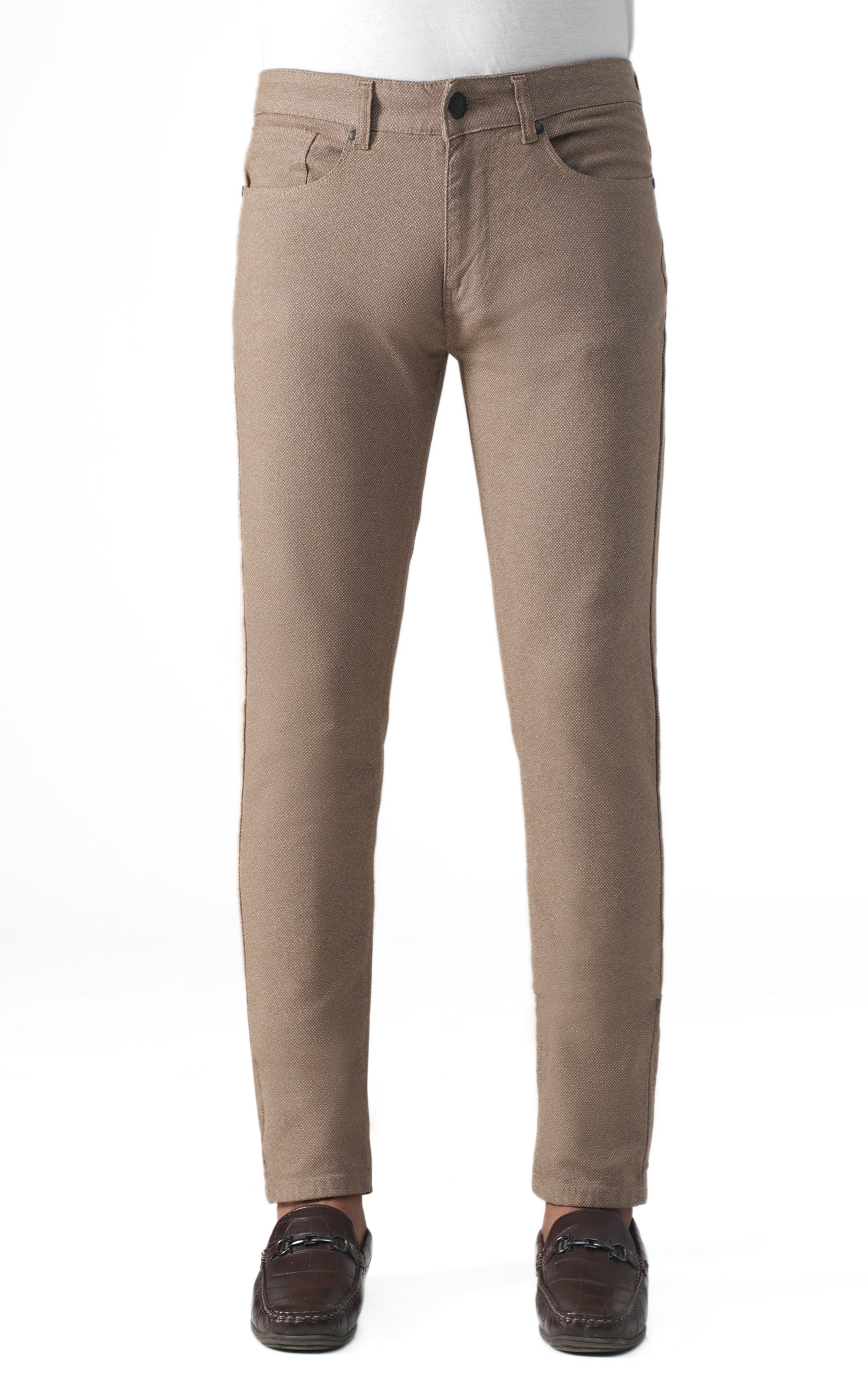 MELANGE 5-POCKET PANT OLIVE