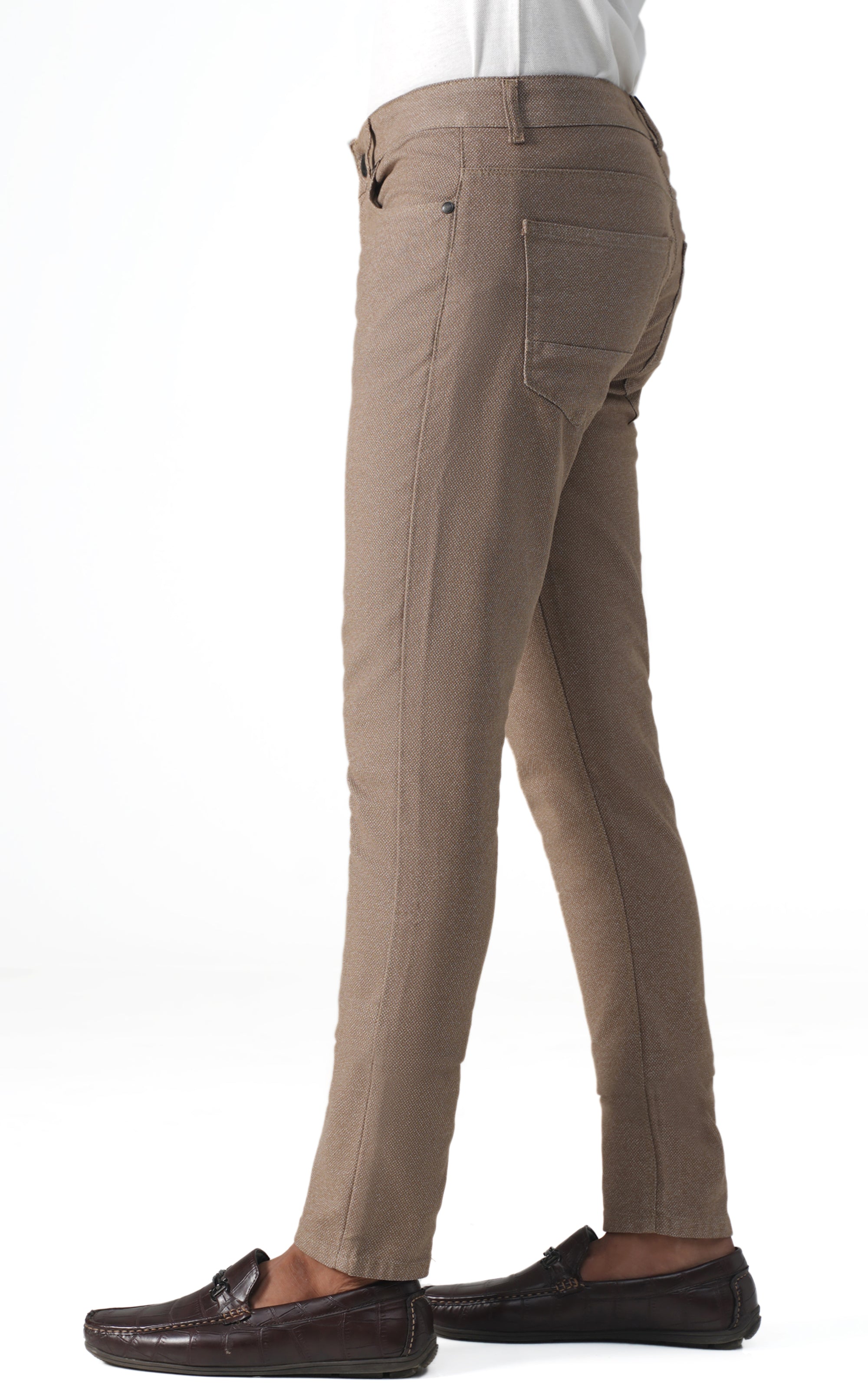 MELANGE 5-POCKET PANT OLIVE