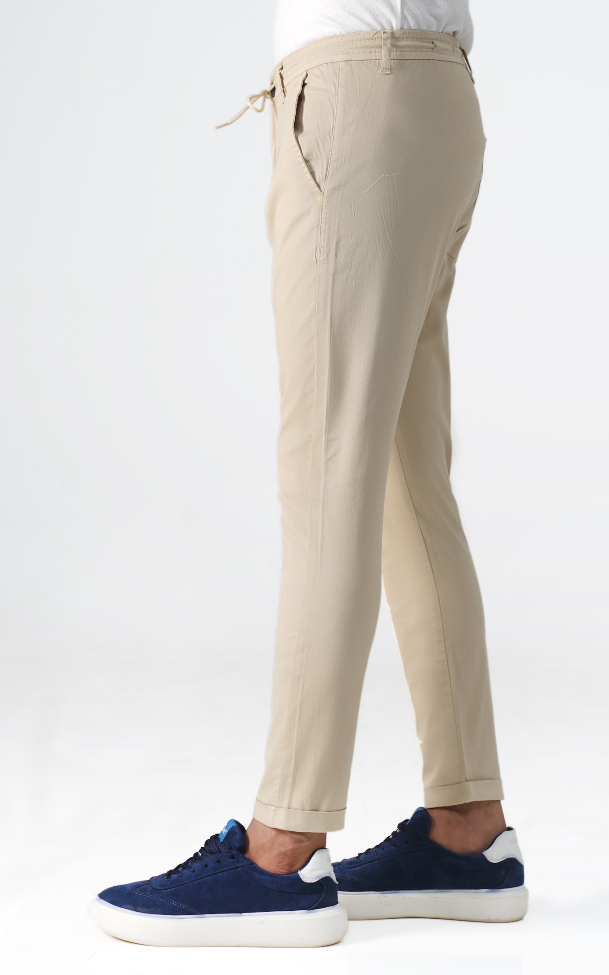 JOGGER WAIST TROUSER BIEGE