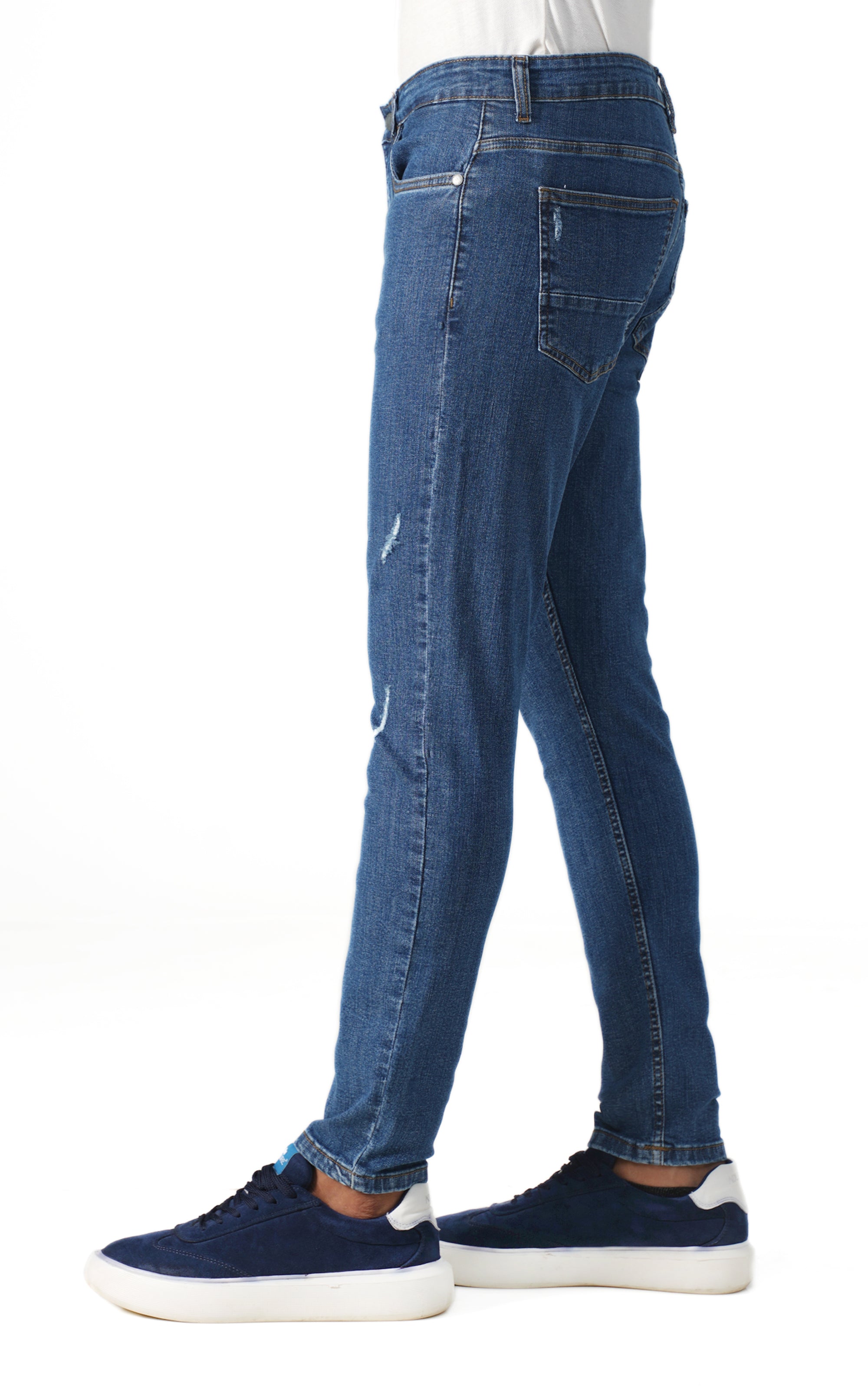 SKINNY LEG DENIM JEANS LIGHT BLUE