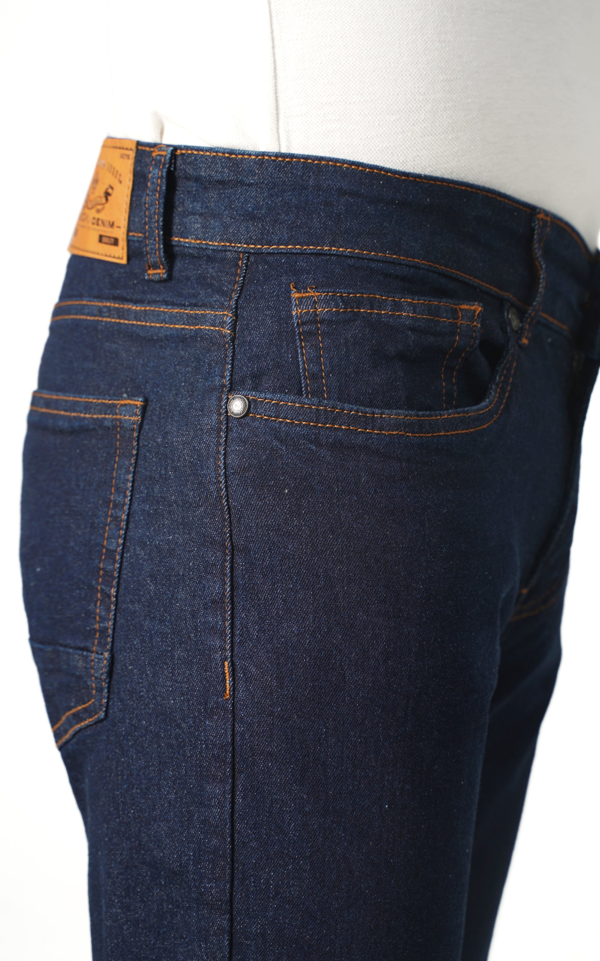 SLIM LEG DENIM JEANS DARK BLUE