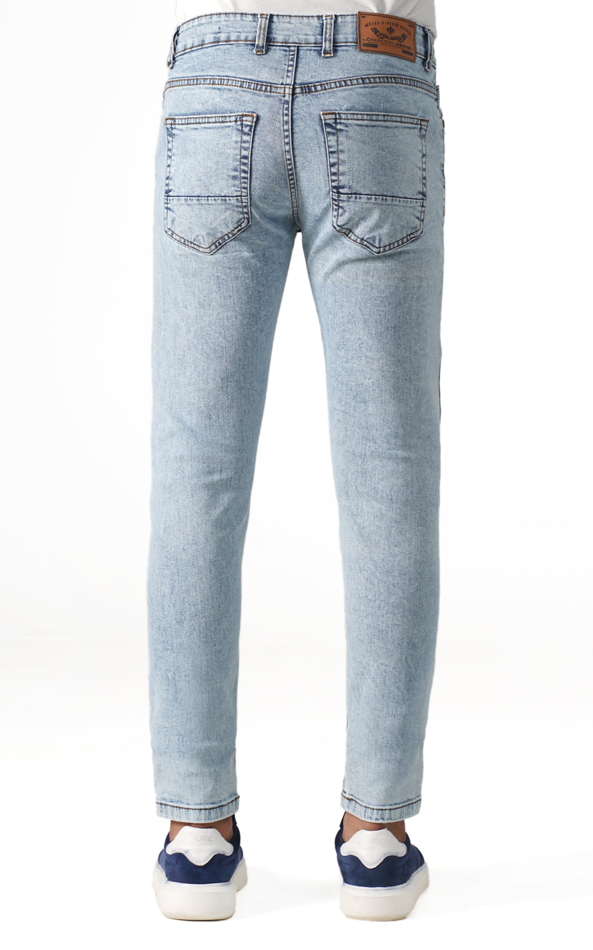 SKINNY LEG DENIM JEANS LIGHT BLUE