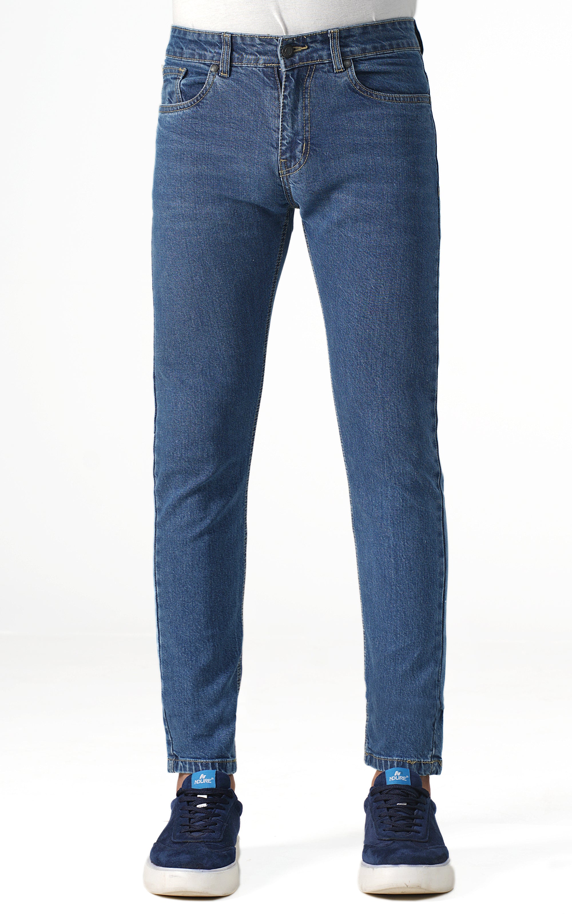 SLIM LEG DENIM JEANS LIGHT BLUE