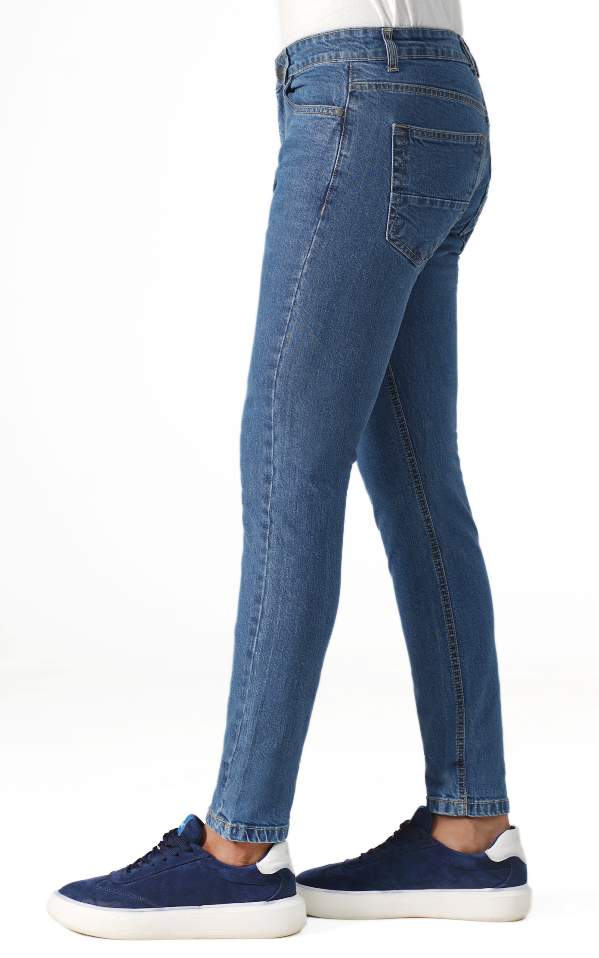 SLIM LEG DENIM JEANS LIGHT BLUE