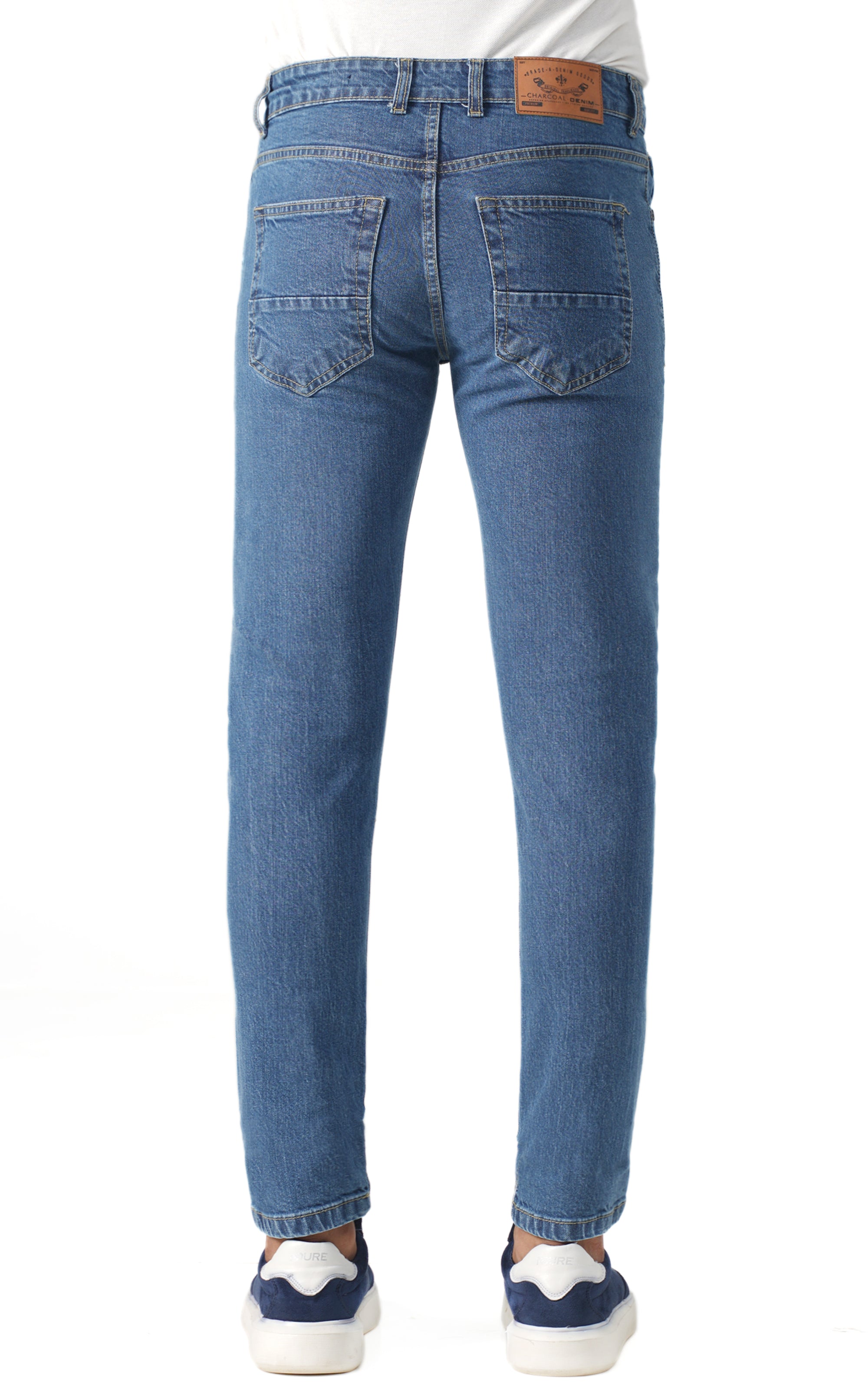 SLIM LEG DENIM JEANS LIGHT BLUE