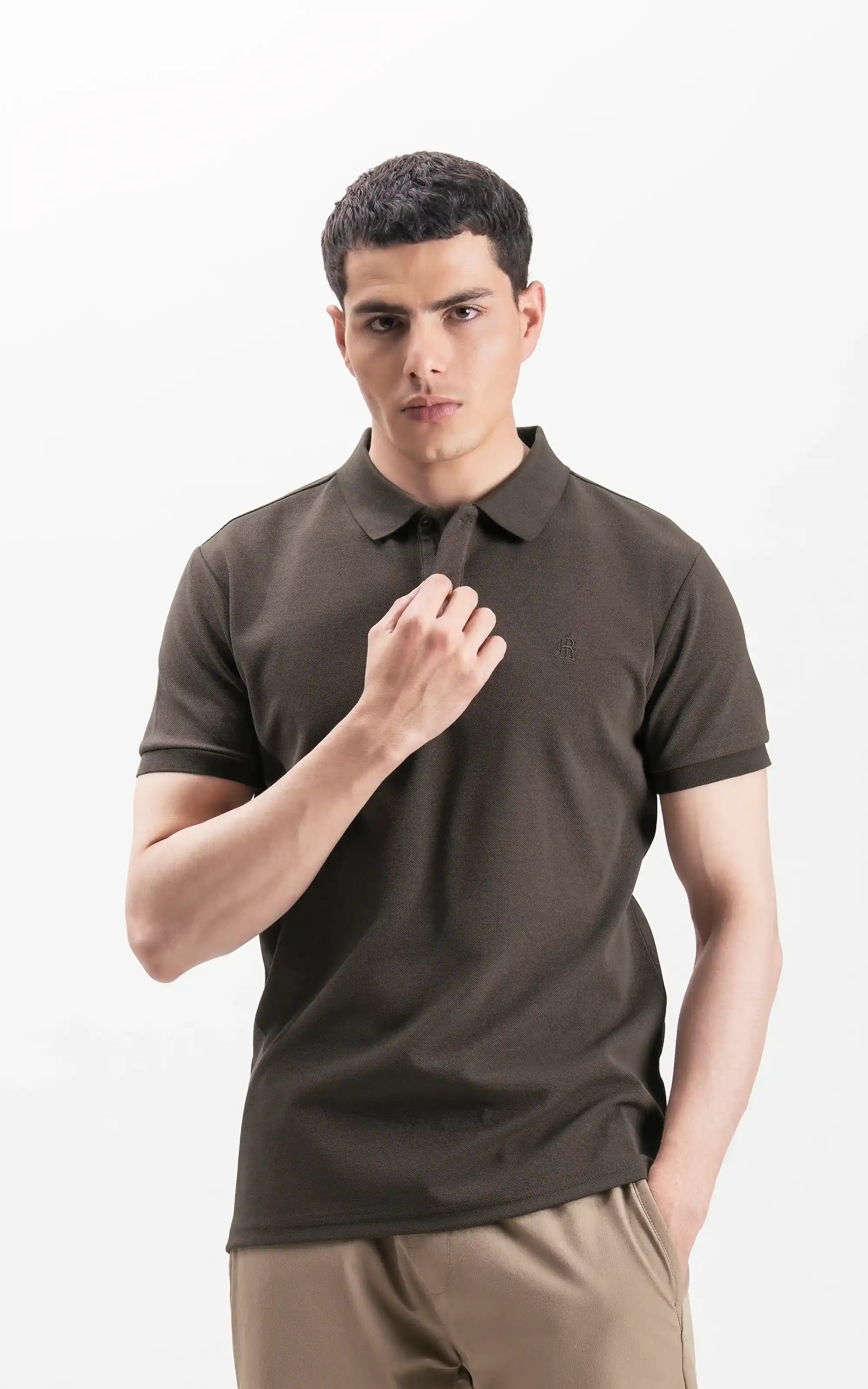 SMART FIT CLASSIC POLO SHIRT BROWN