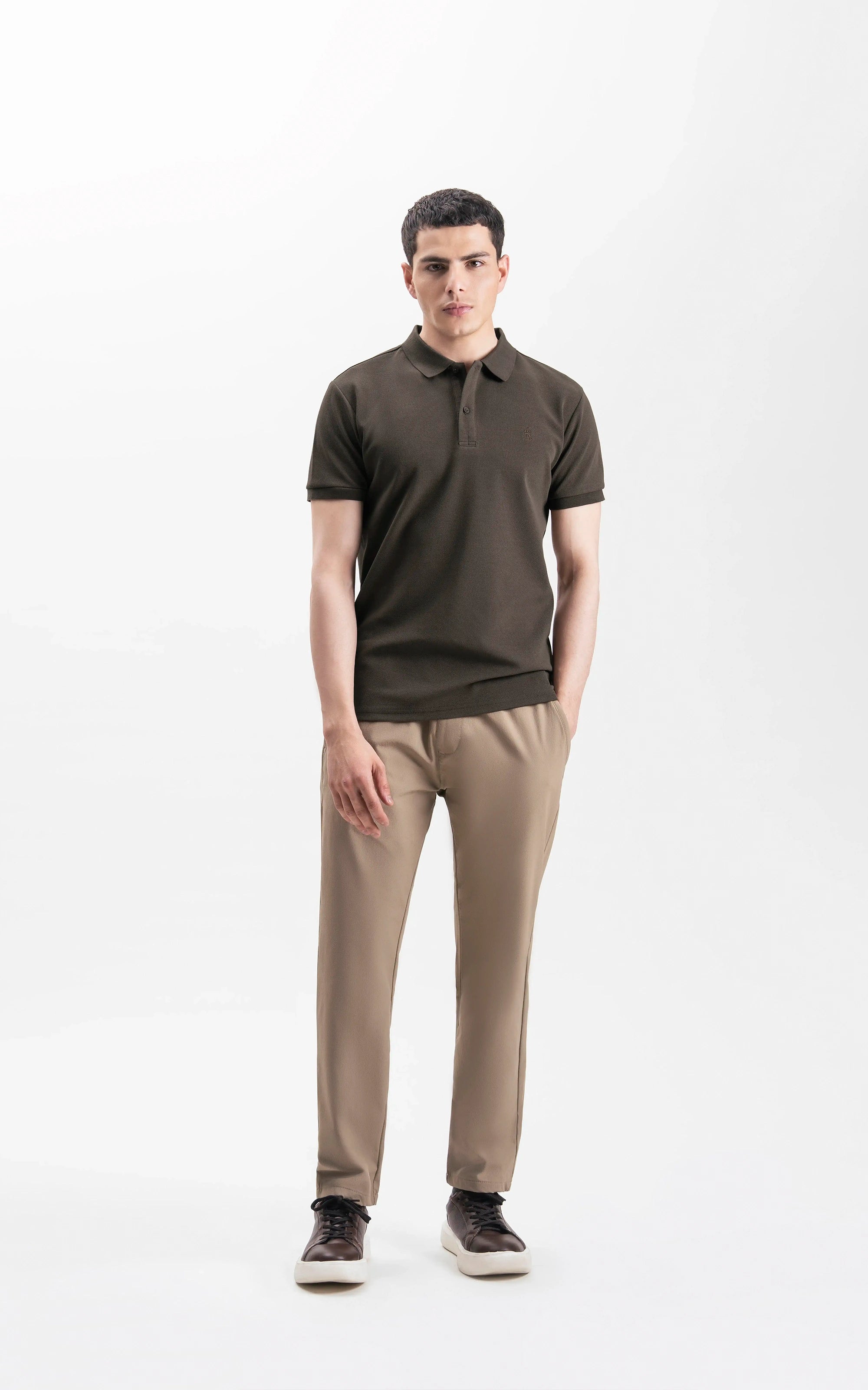 SMART FIT CLASSIC POLO SHIRT BROWN