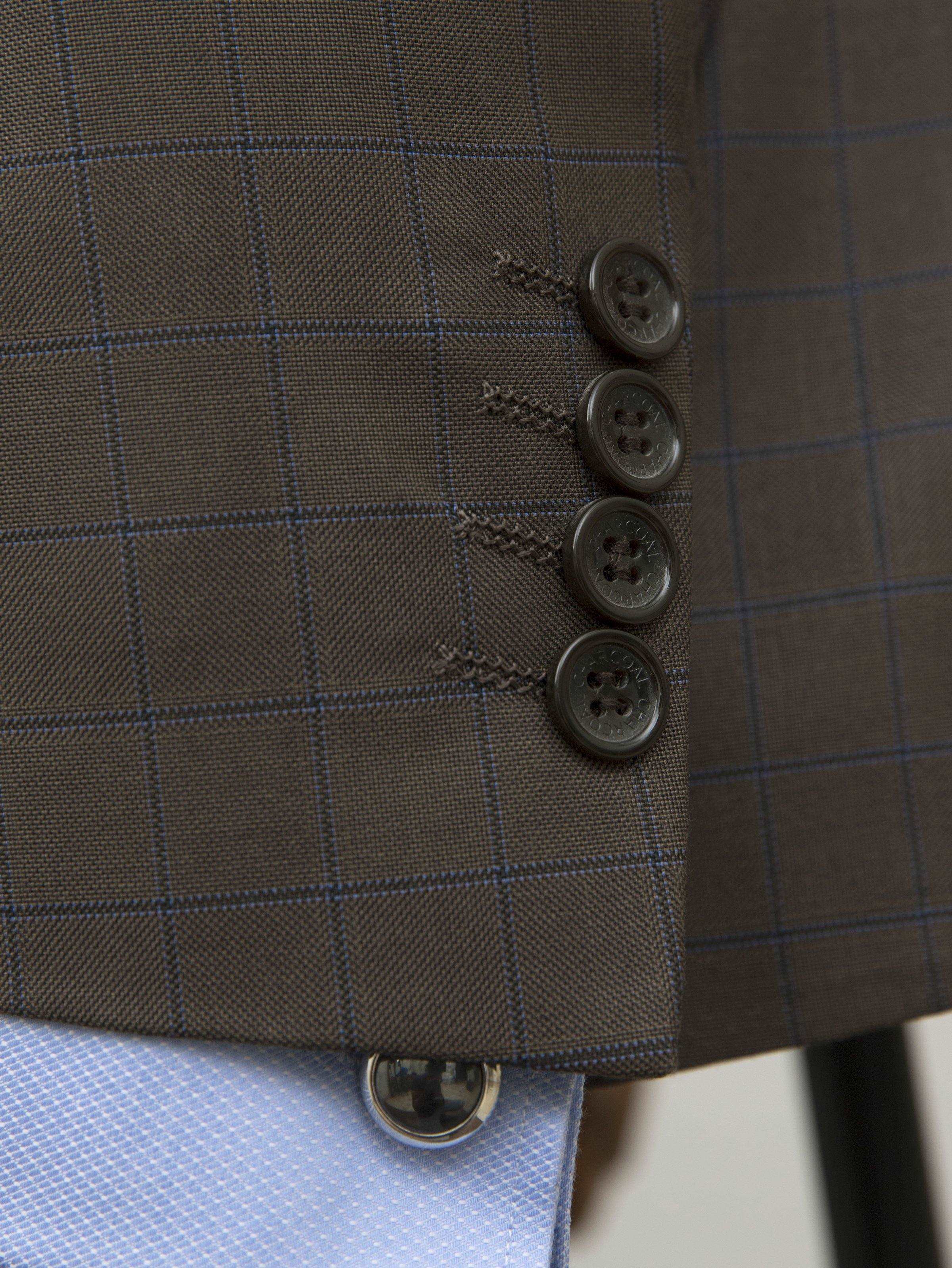 2 PIECE SUIT BLUE BROWN at Charcoal Clothing