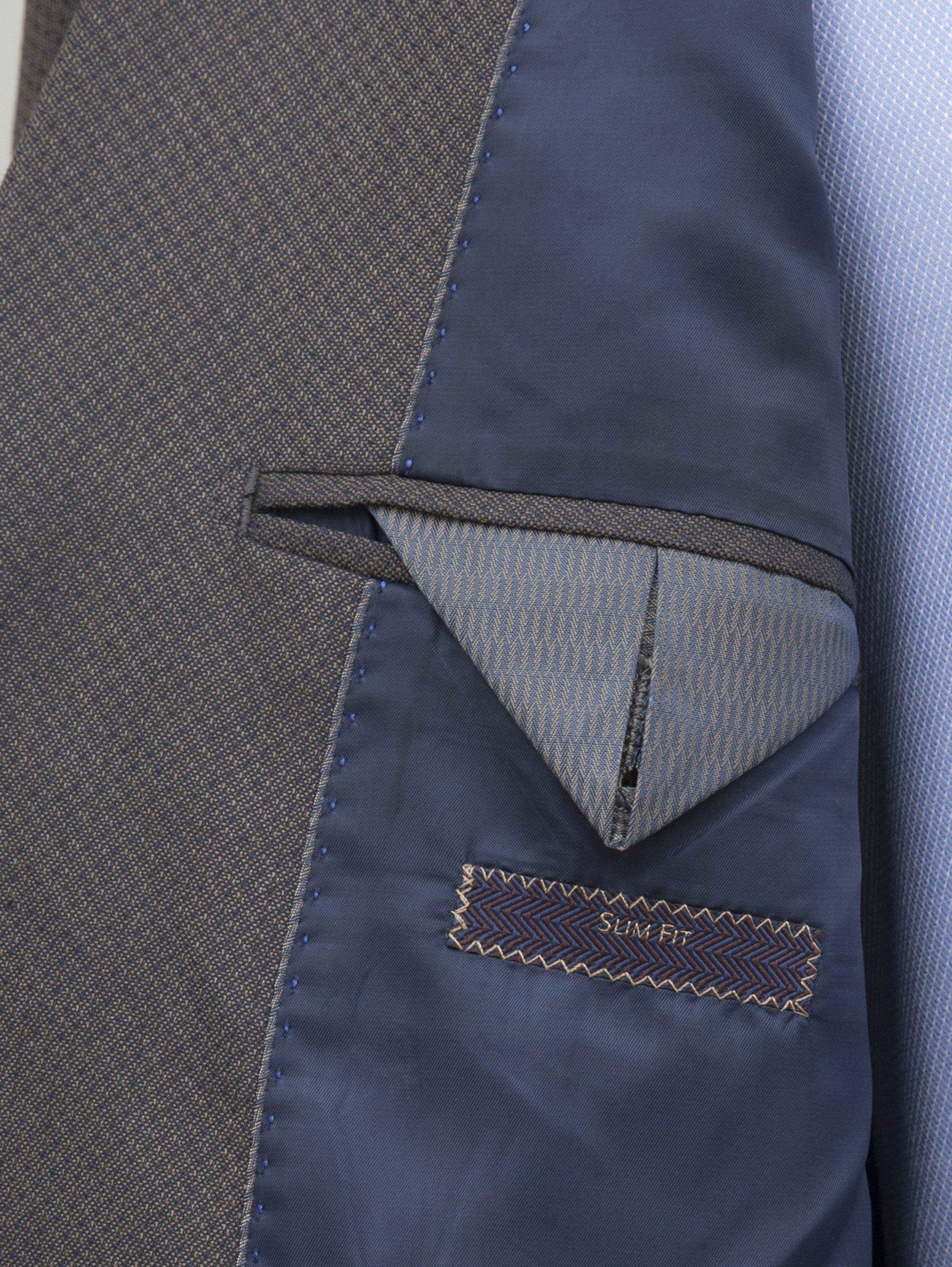 2 PIECE SUIT BROWN BLUE at Charcoal Clothing