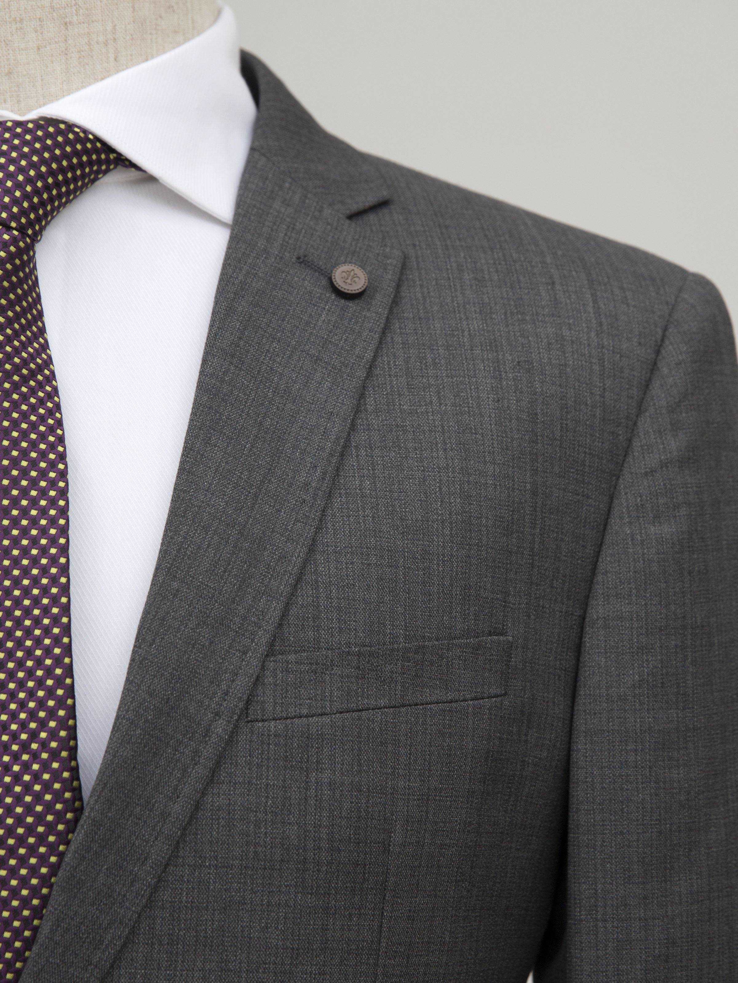 2 PIECE SUIT DARK GREY at Charcoal Clothing