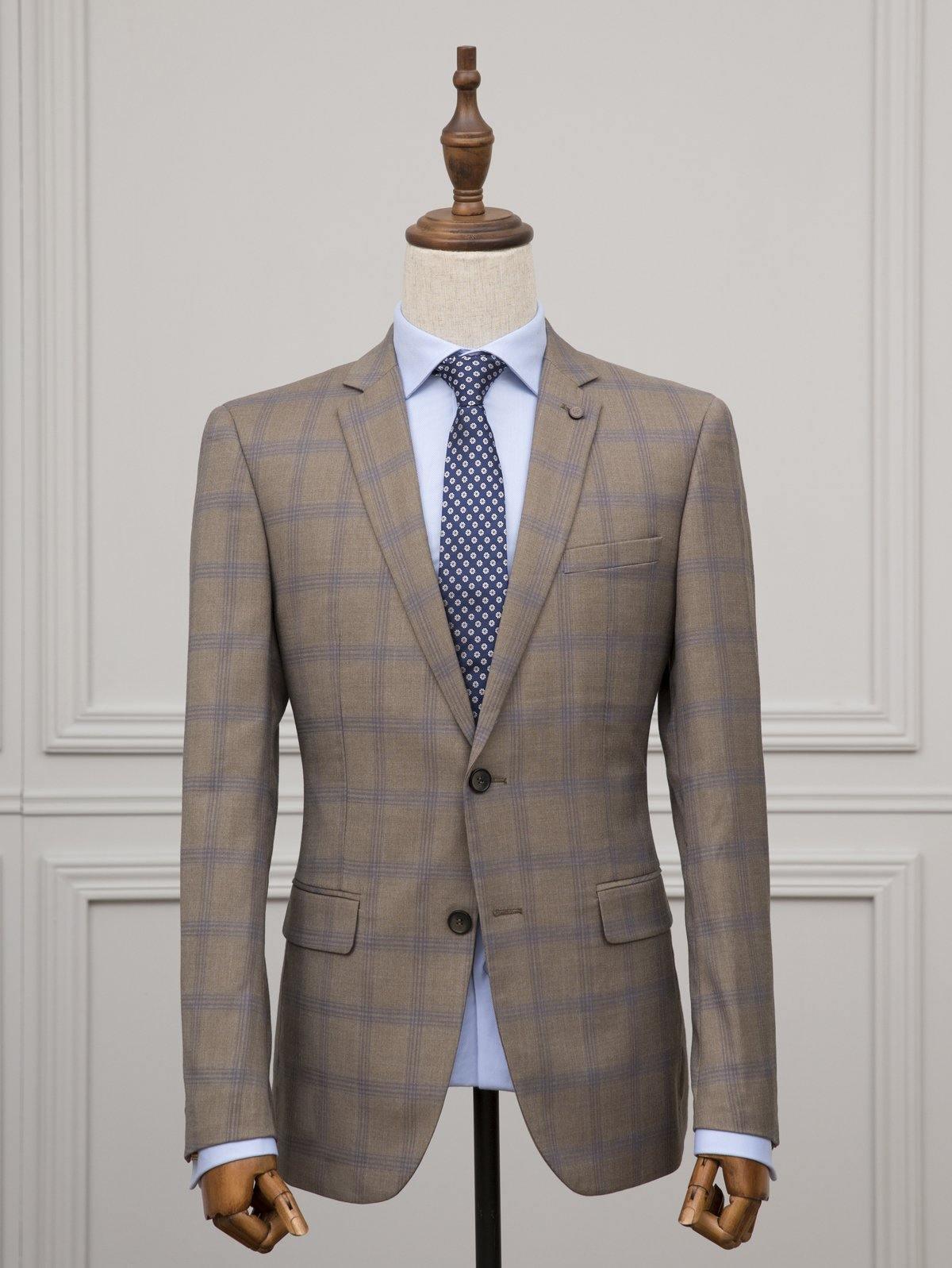 2 PIECE SUIT LIGHT BROWN at Charcoal Clothing