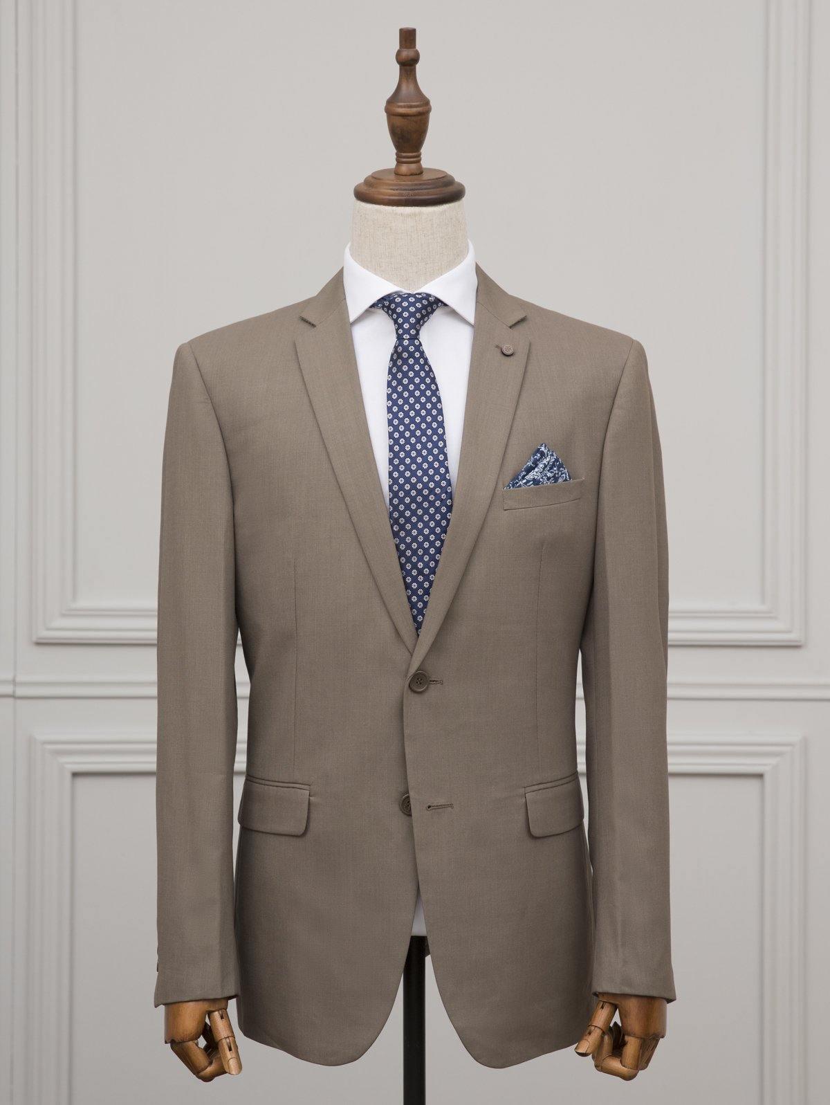 2 PIECE SUIT LIGHT BROWN at Charcoal Clothing