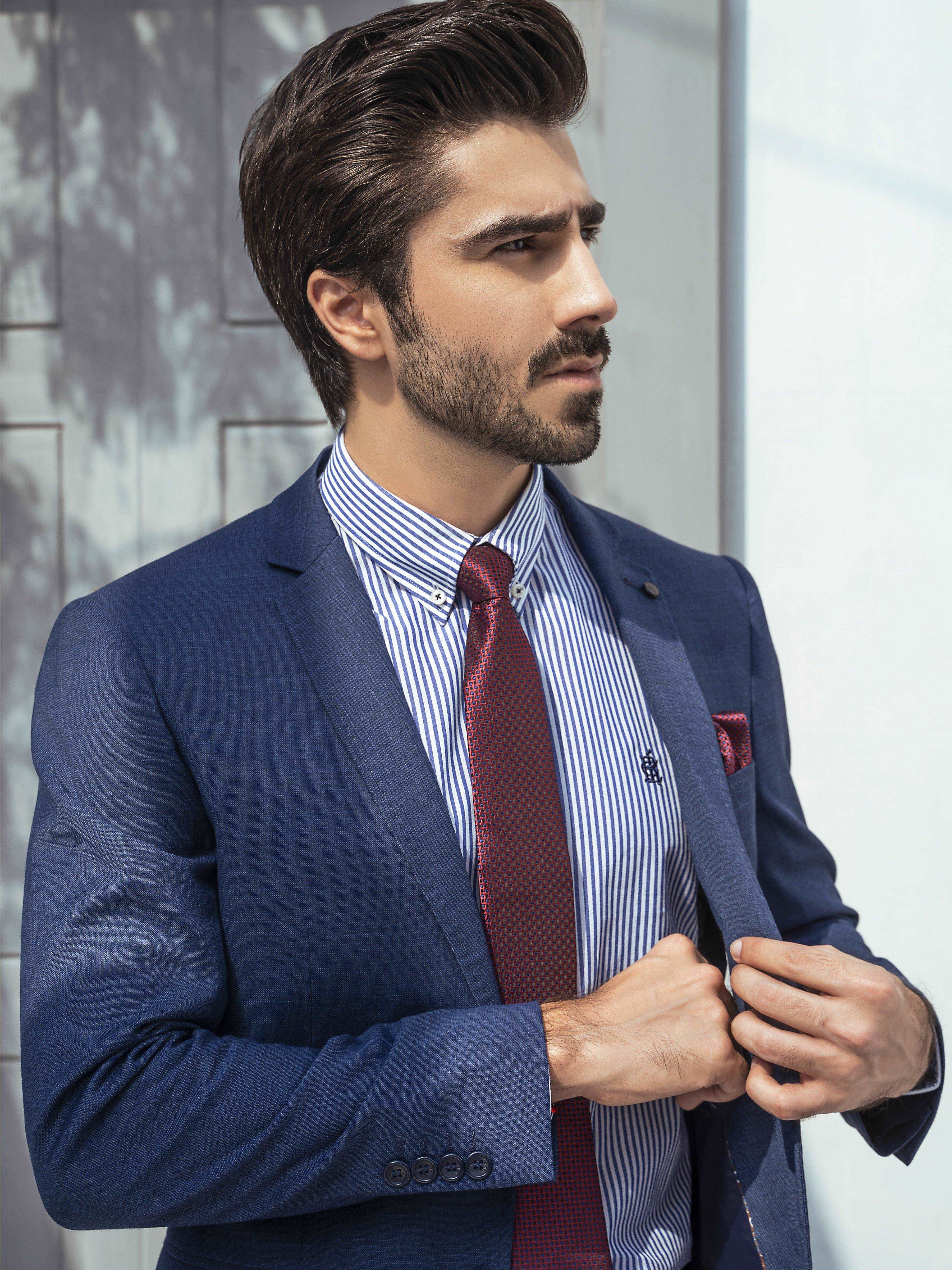 2 PIECE SUIT SLIM FIT BLUE at Charcoal Clothing