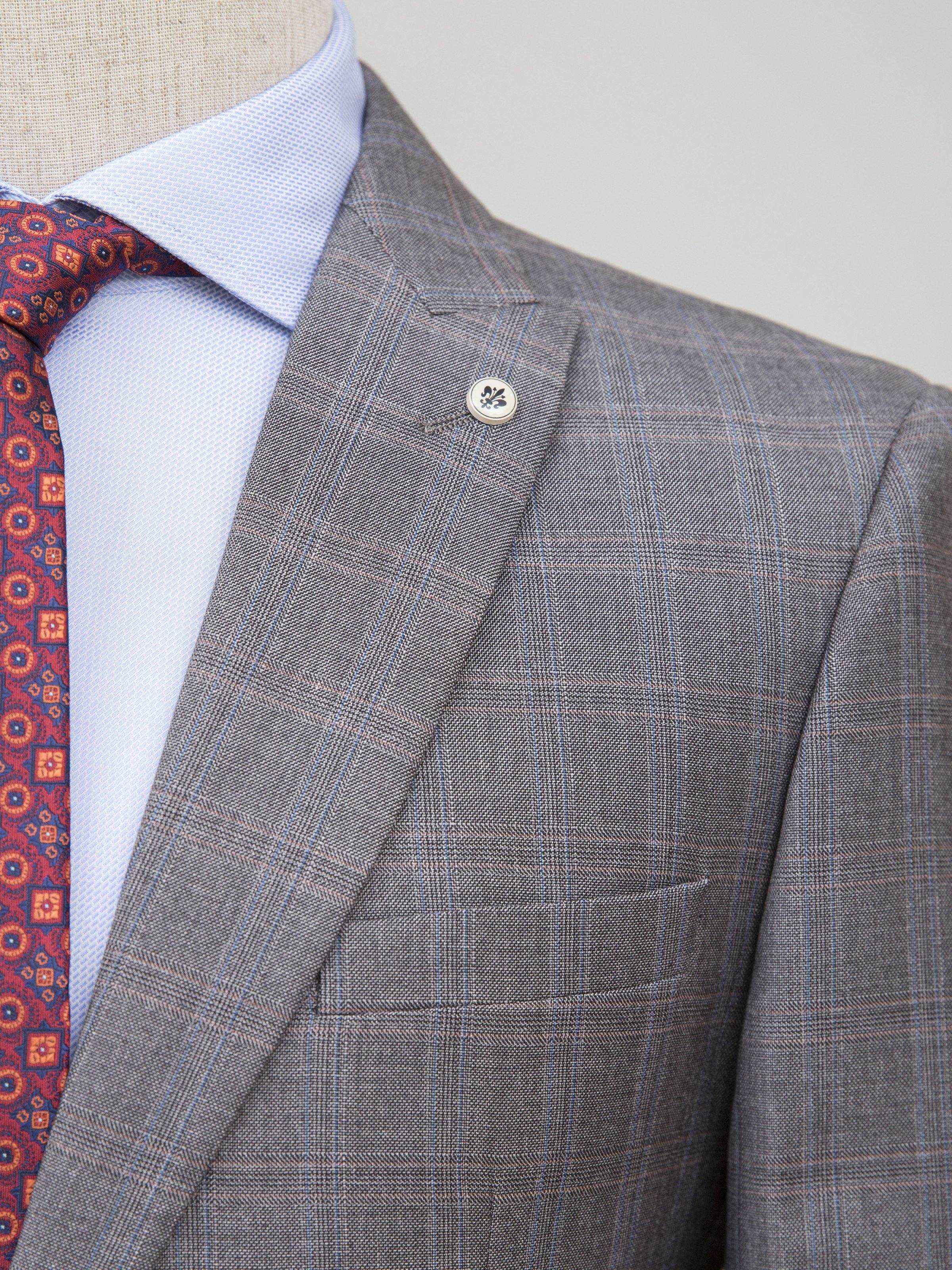 2 PIECE SUIT SLIM FIT GREY at Charcoal Clothing
