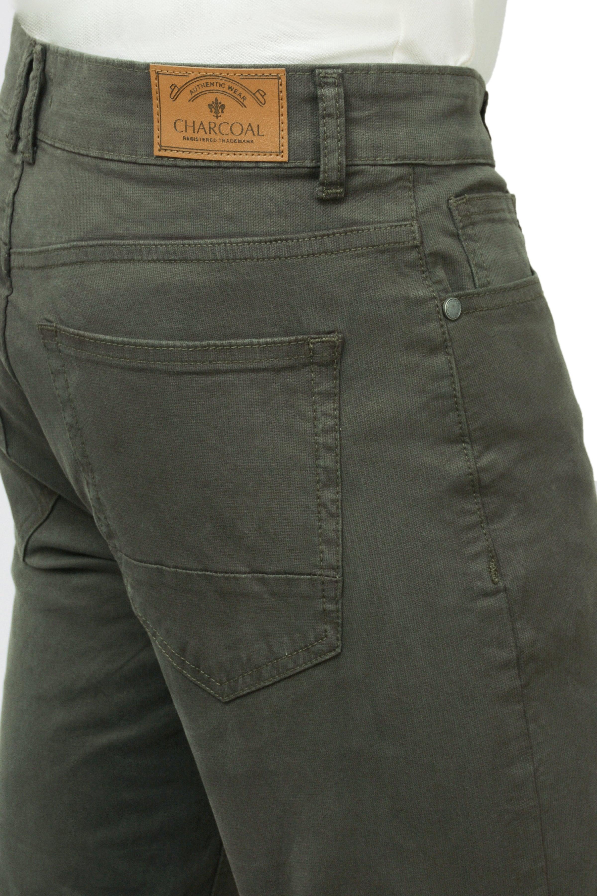 5 POCKET PANT DARK OLIVE at Charcoal Clothing