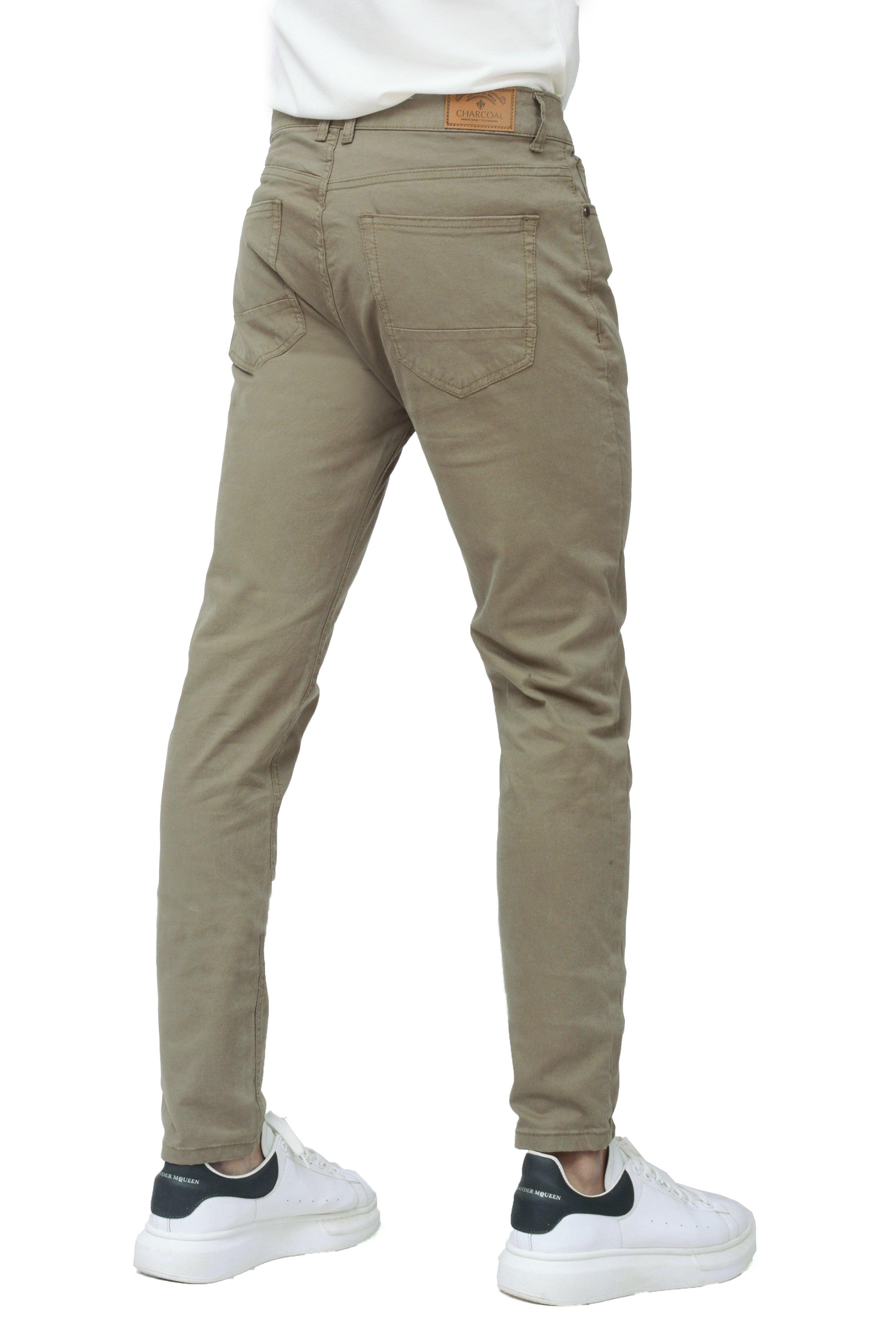 5 POCKET PANT KHAKI at Charcoal Clothing