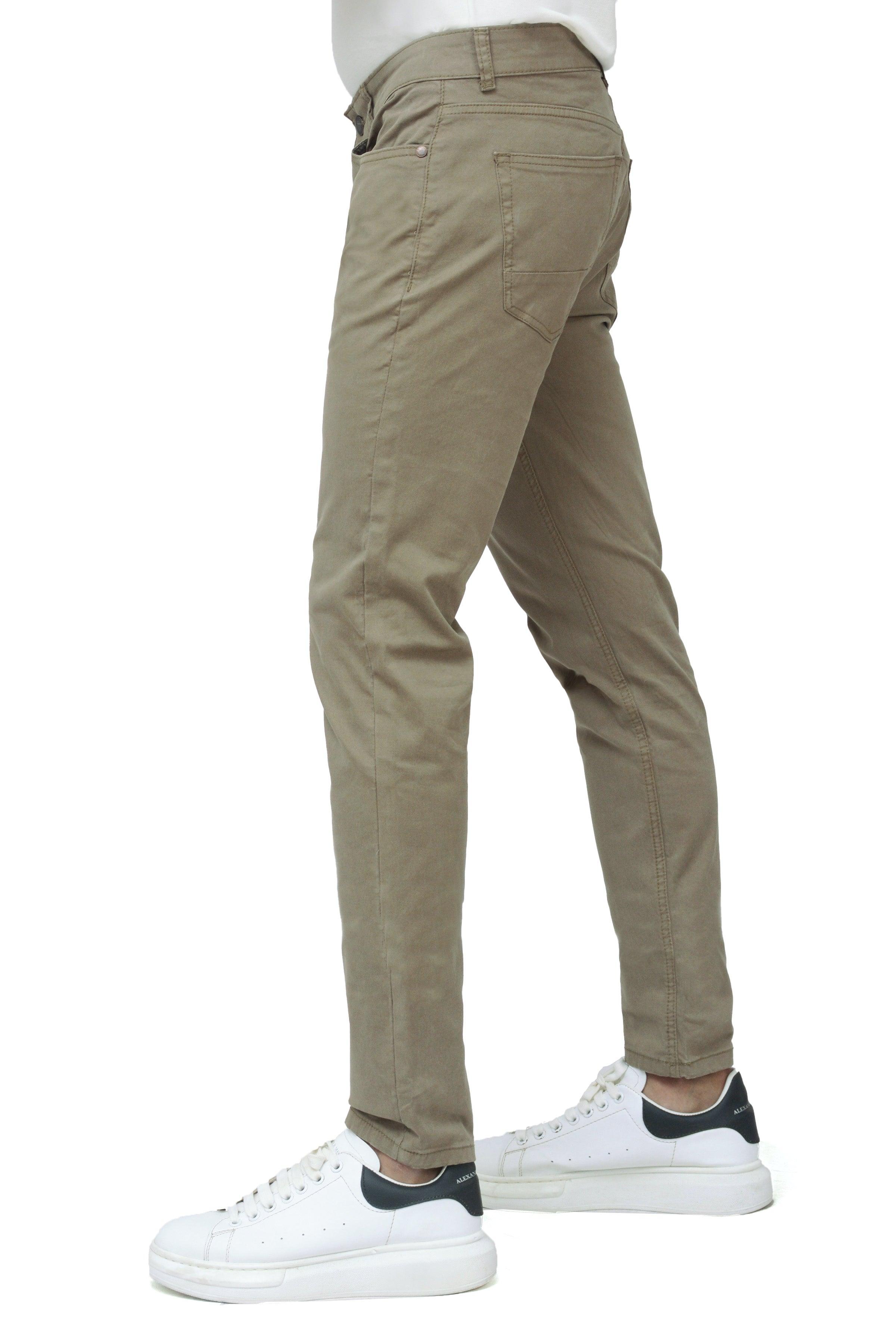 5 POCKET PANT KHAKI at Charcoal Clothing