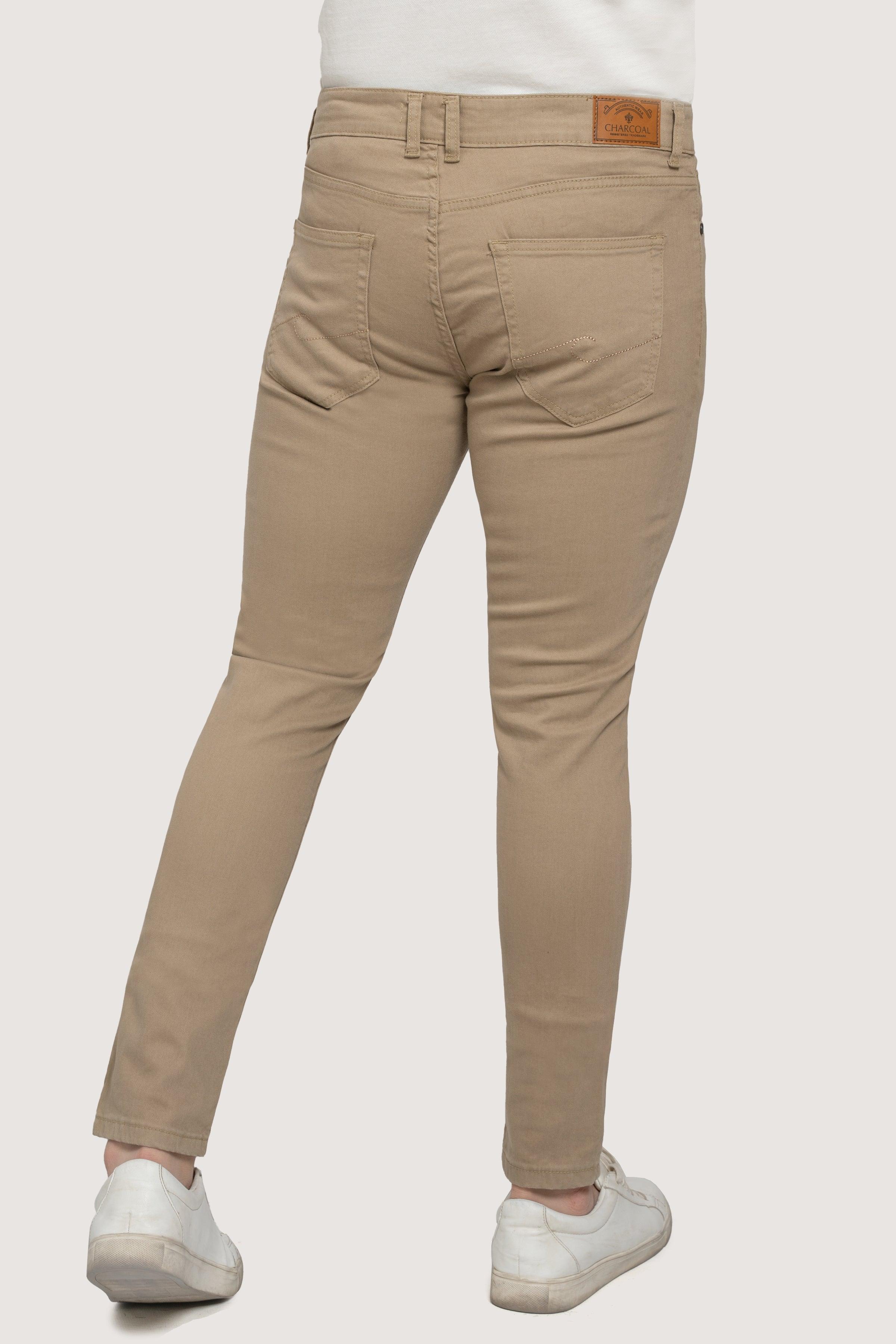 BASIC 5 POCKET PANT LIGHT KAHKI at Charcoal Clothing