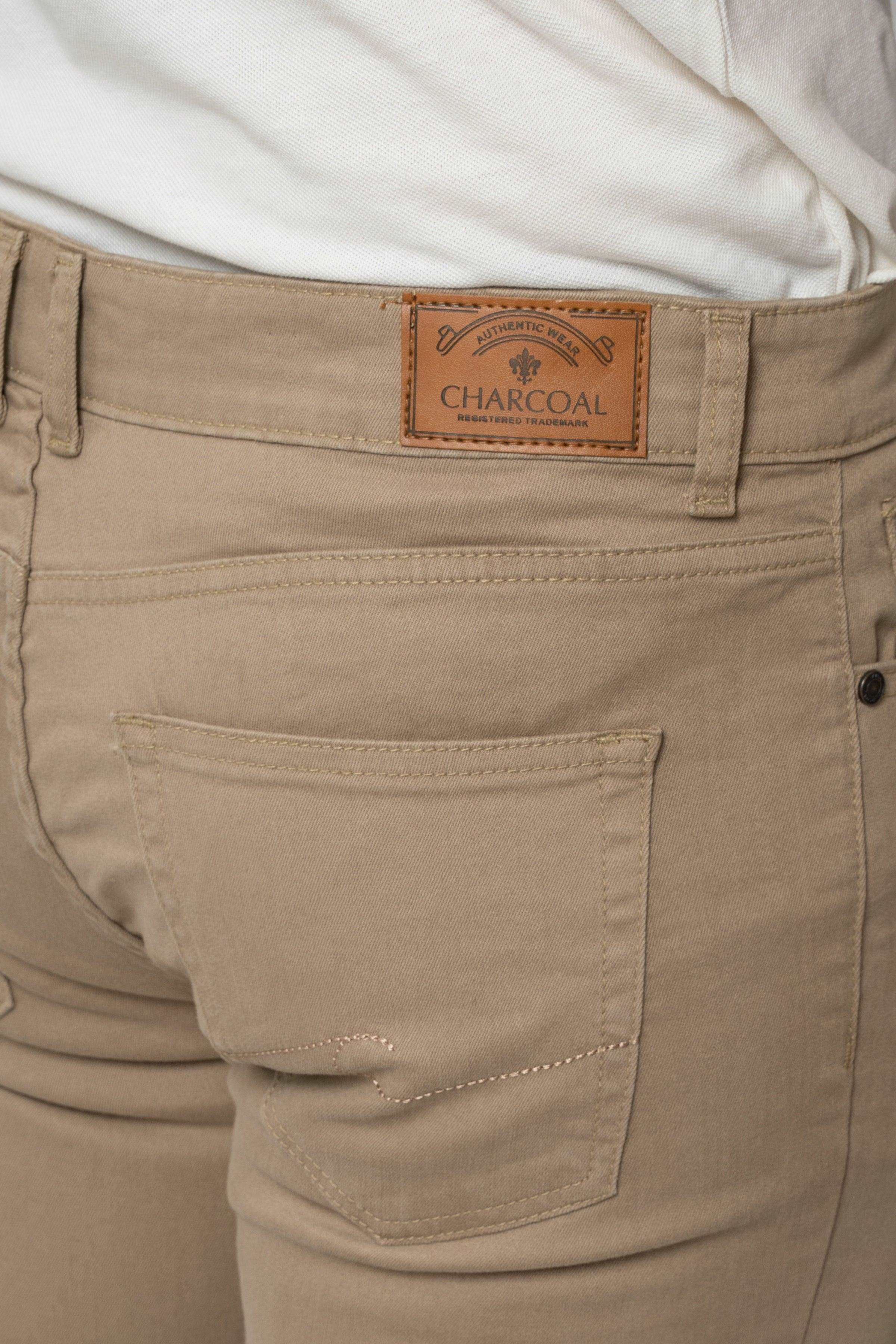 BASIC 5 POCKET PANT LIGHT KAHKI at Charcoal Clothing