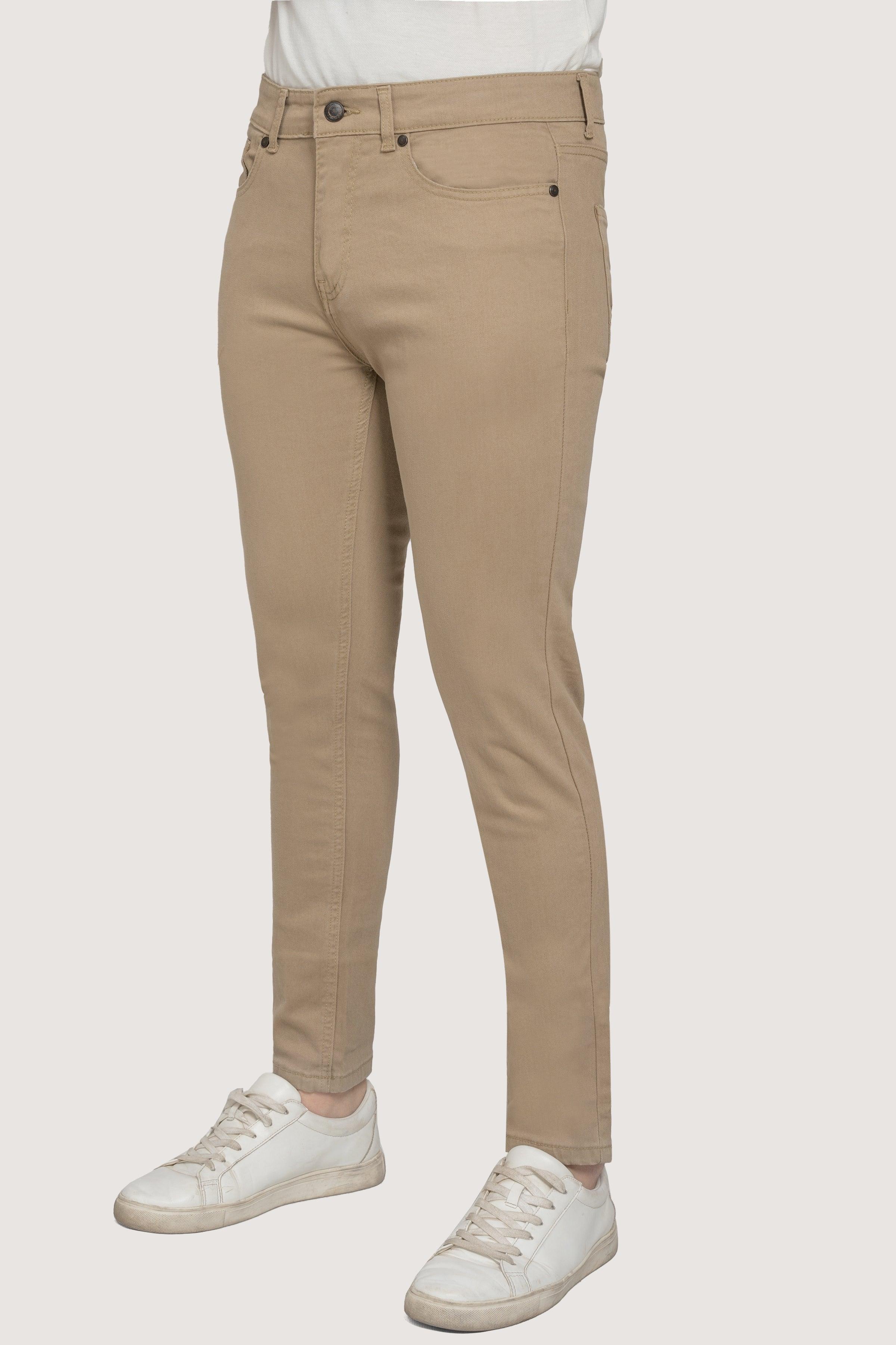 BASIC 5 POCKET PANT LIGHT KAHKI at Charcoal Clothing