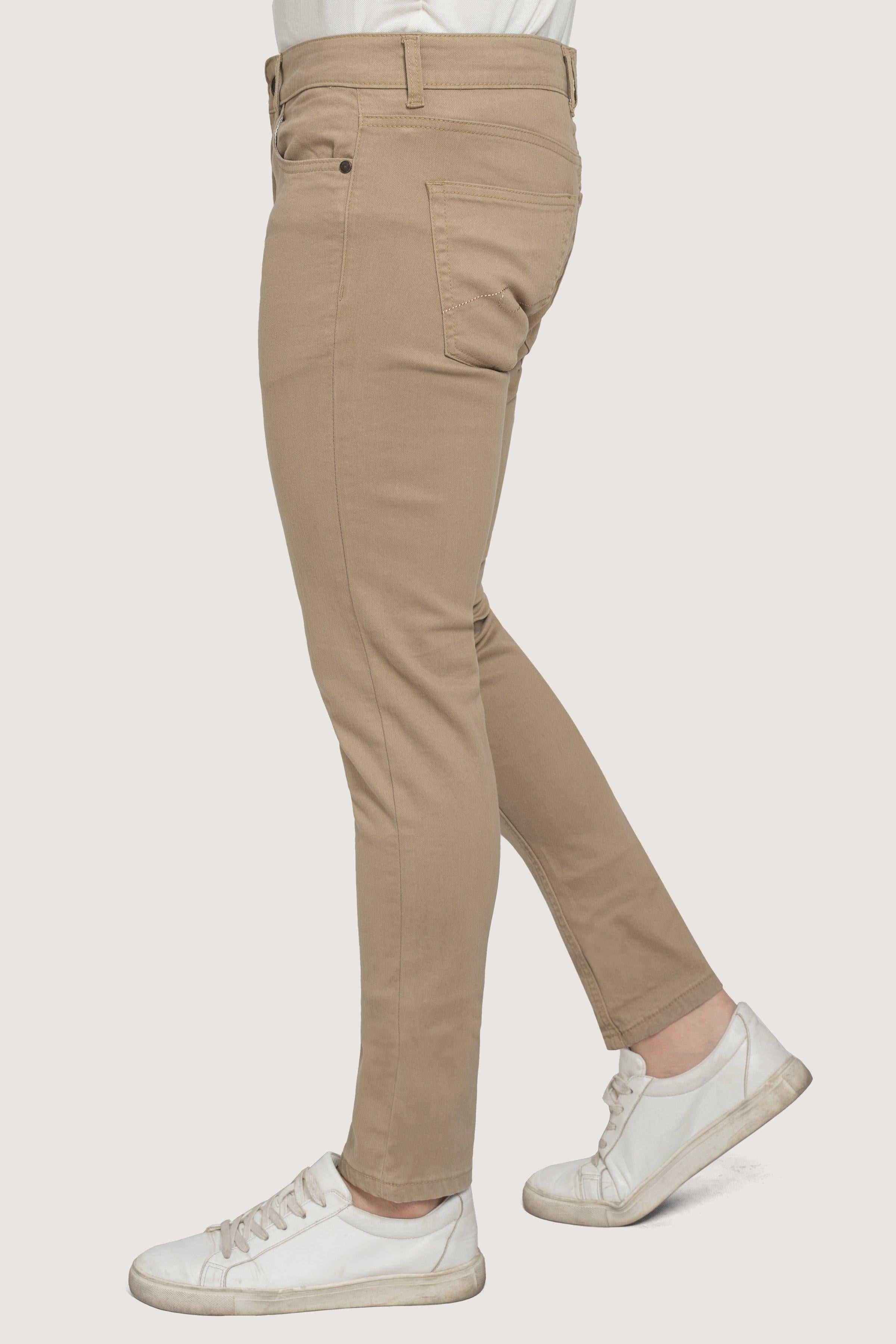 BASIC 5 POCKET PANT LIGHT KAHKI at Charcoal Clothing
