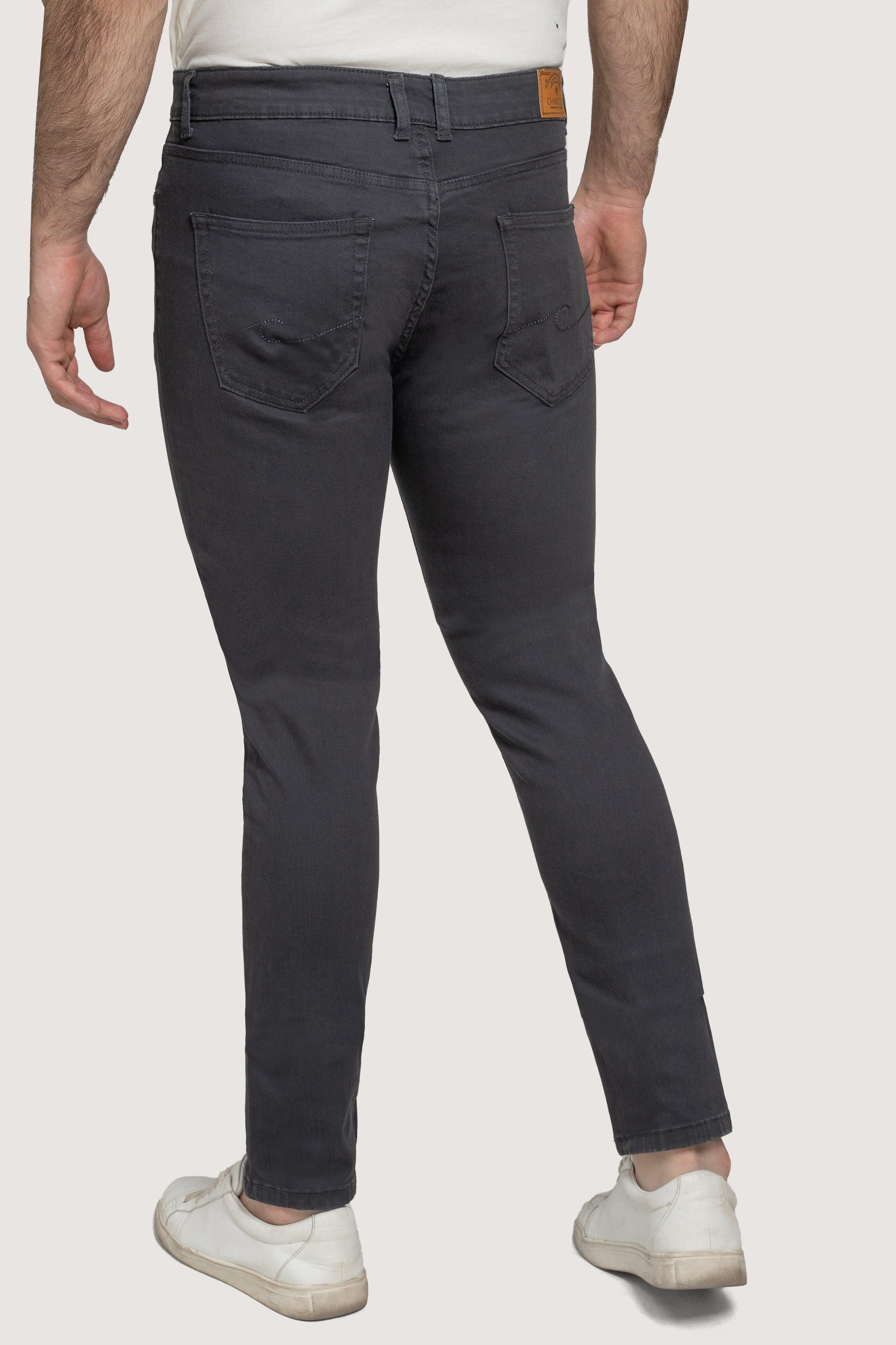 BASIC 5 POCKET PANT NAVY GREY at Charcoal Clothing