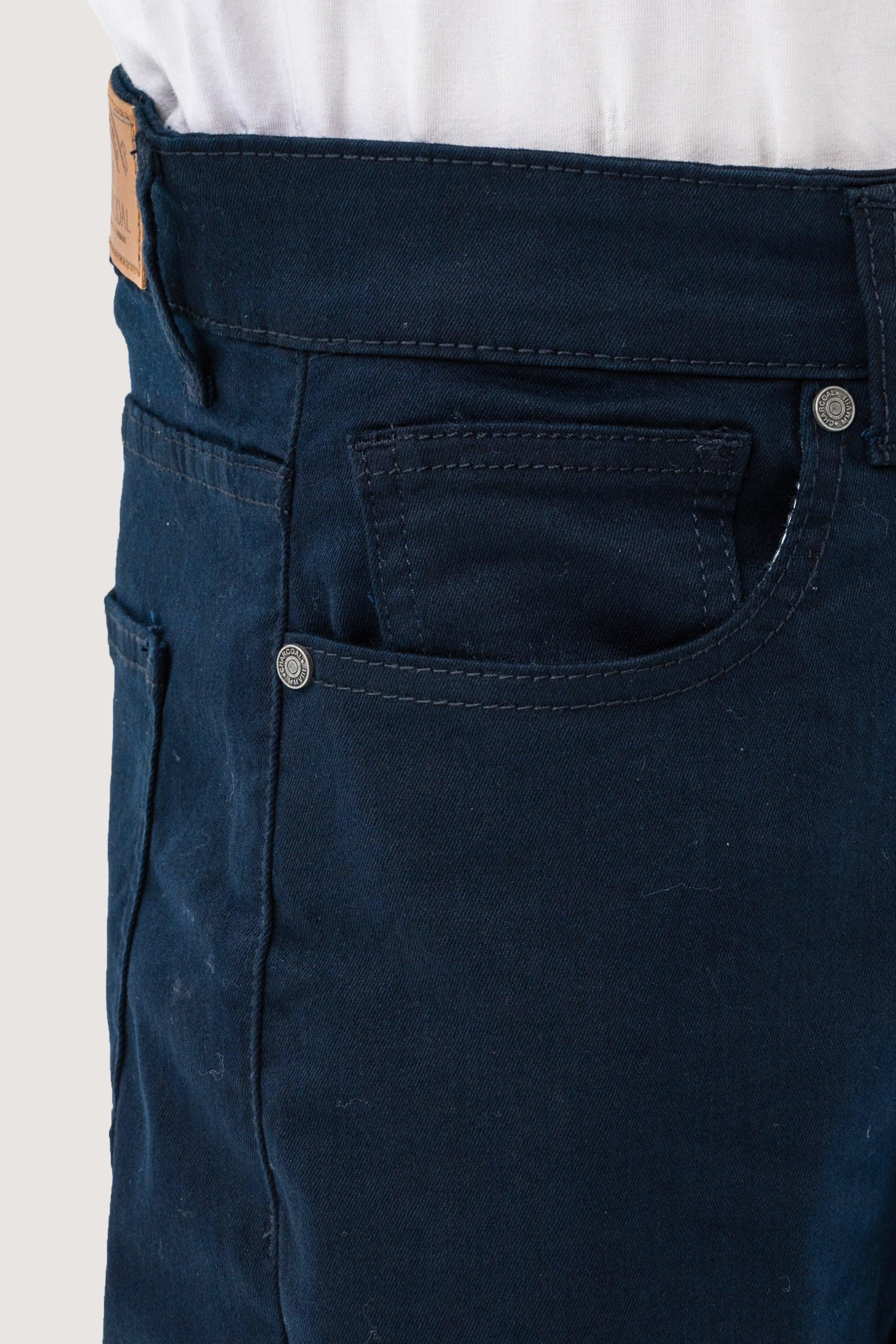 BASIC 5-POCKET PANT NAVY at Charcoal Clothing