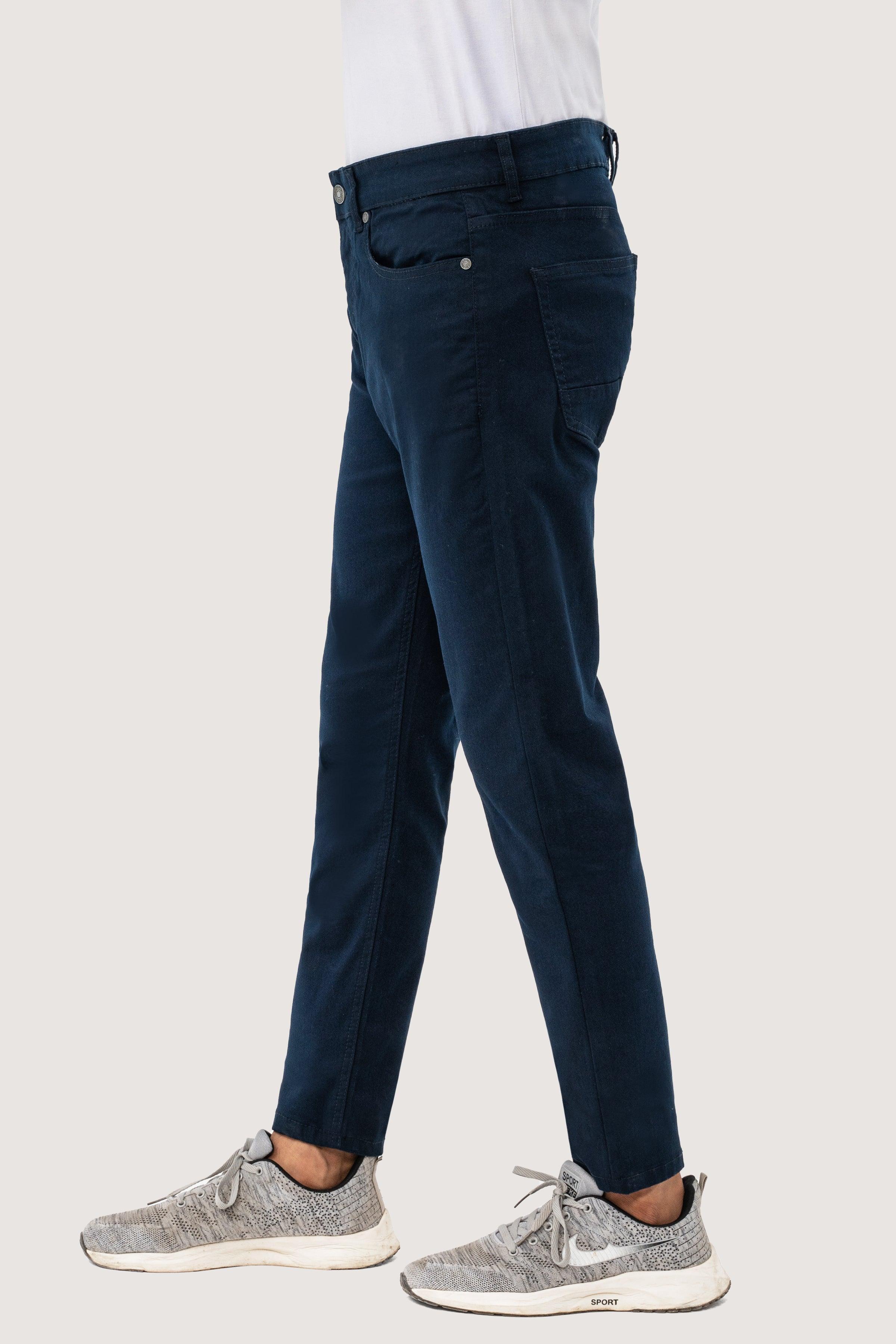 BASIC 5-POCKET PANT NAVY at Charcoal Clothing