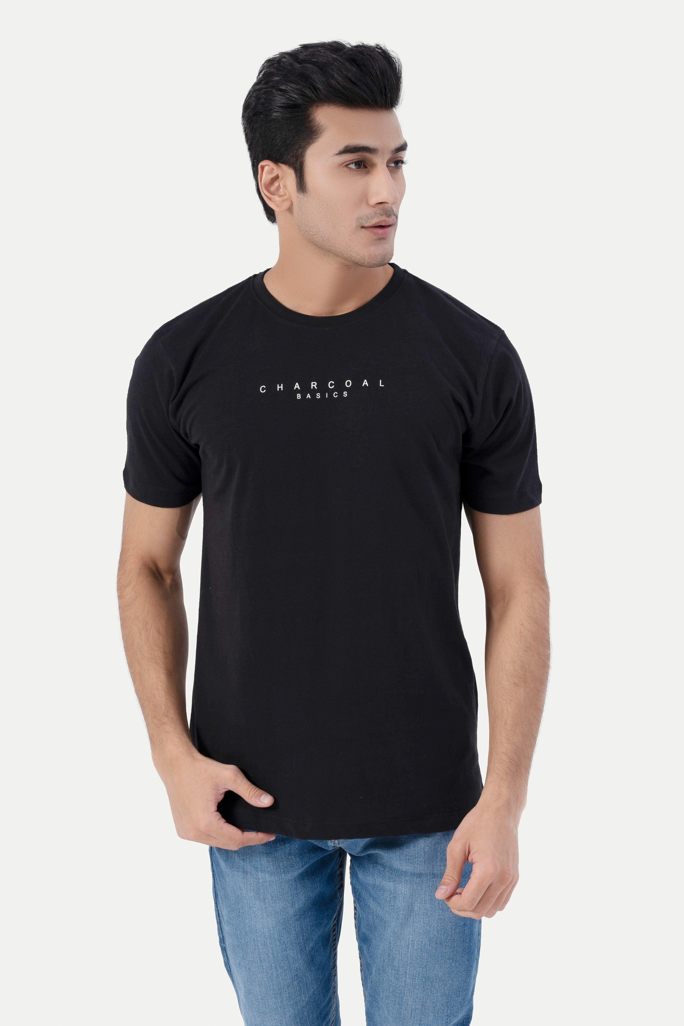 BASIC T-SHIRT BLACK at Charcoal Clothing