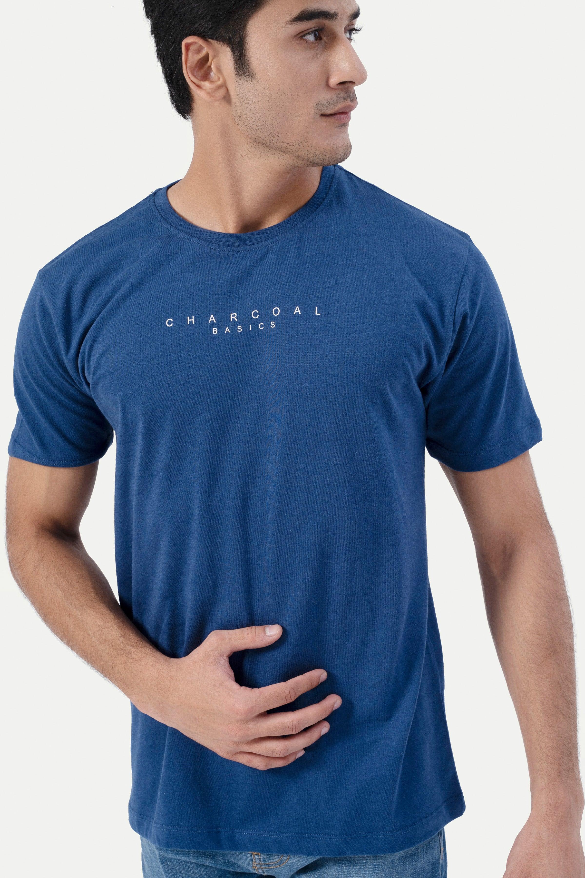 BASIC T-SHIRT NAVY at Charcoal Clothing