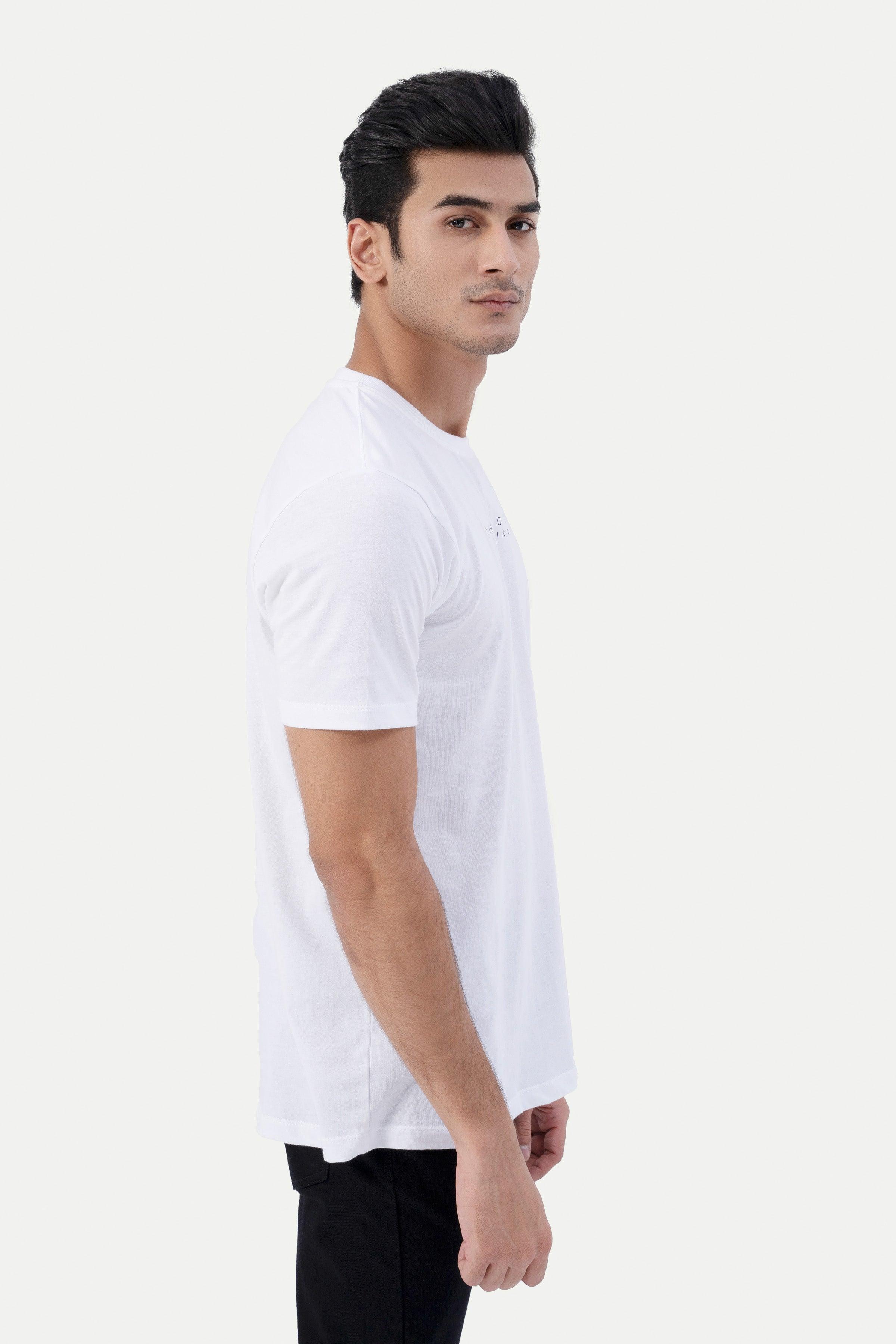 BASIC T-SHIRT WHITE at Charcoal Clothing