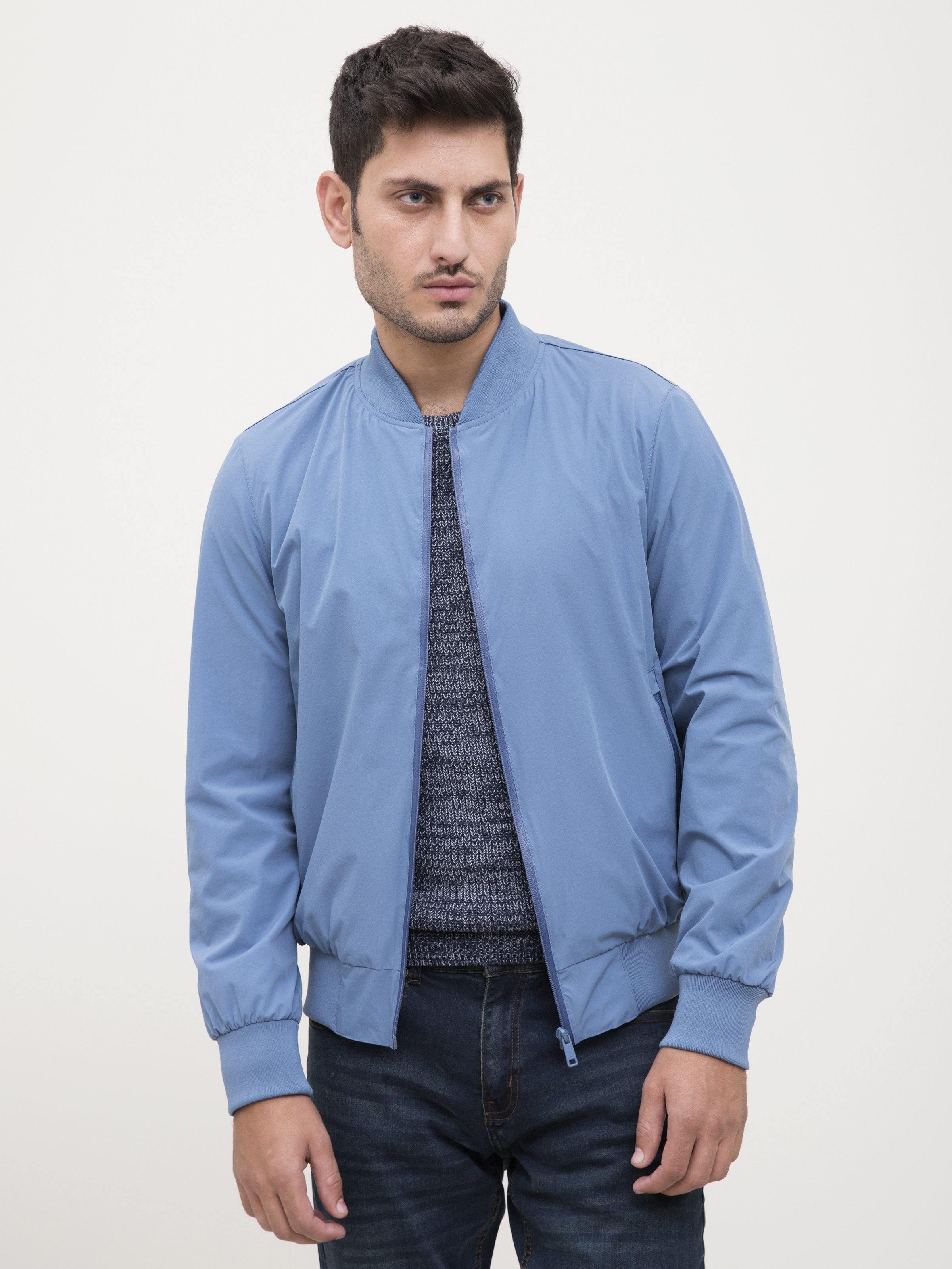 BOMBER JACKET LIGHT BLUE at Charcoal Clothing