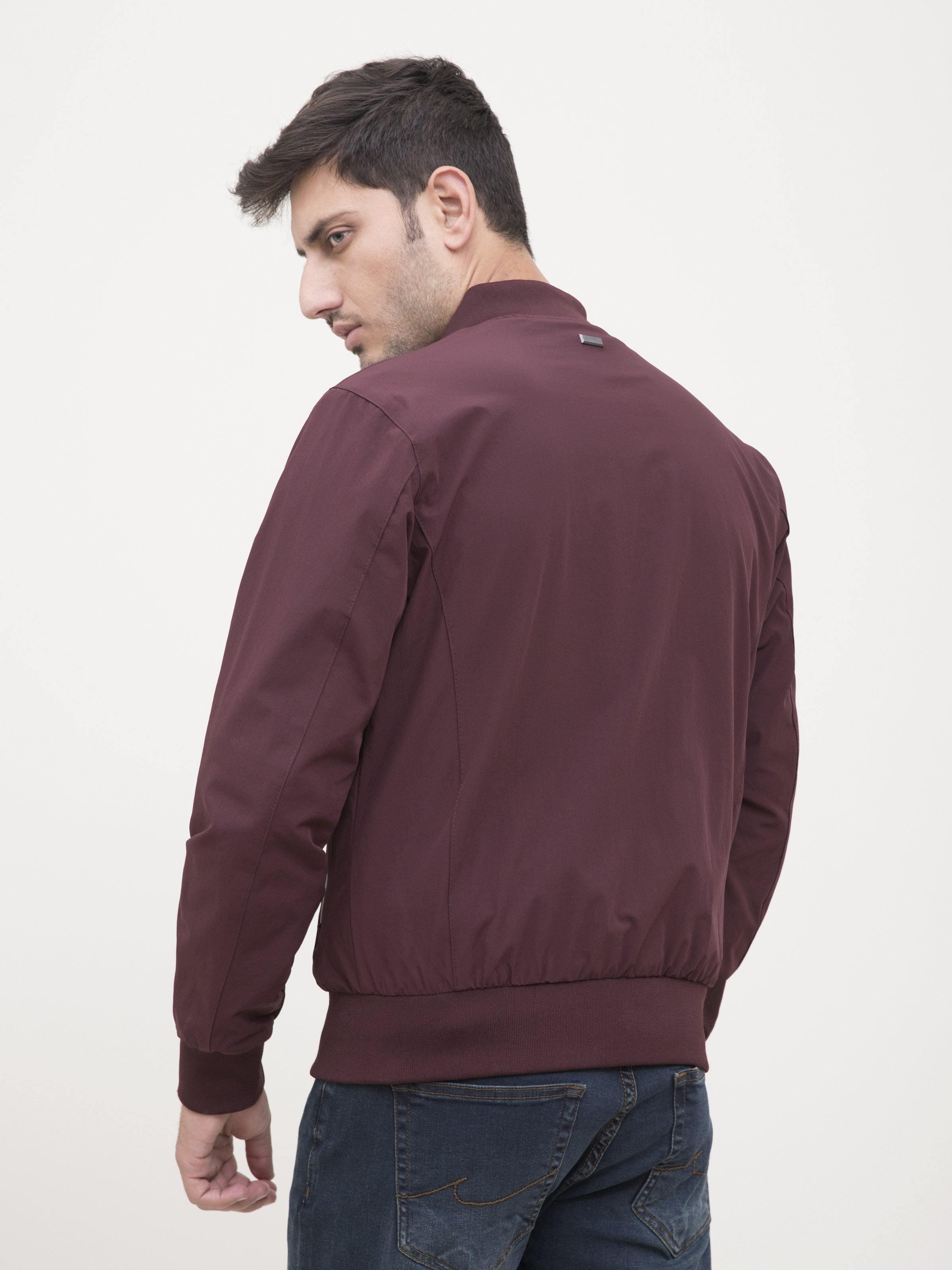 BOMBER JACKET MAROON at Charcoal Clothing