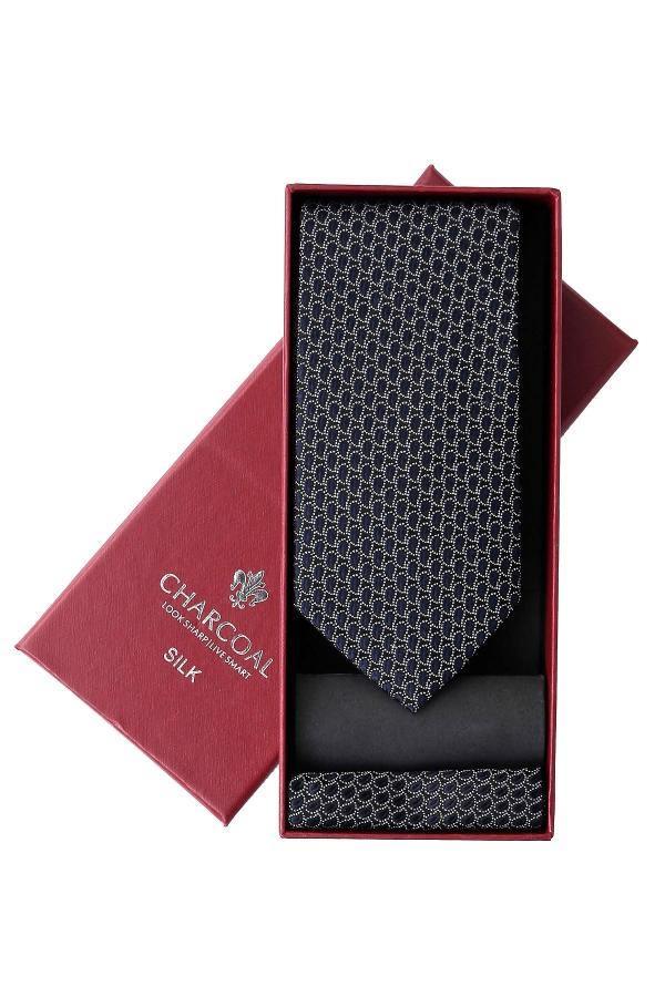 BOX SILK TIE SET at Charcoal Clothing