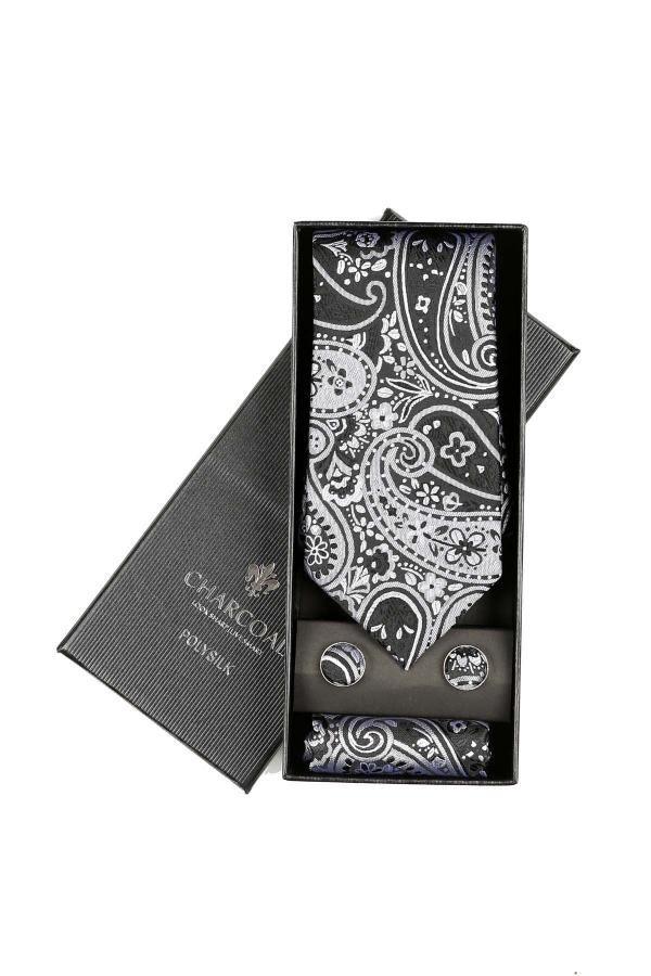 BOX TIE SET at Charcoal Clothing