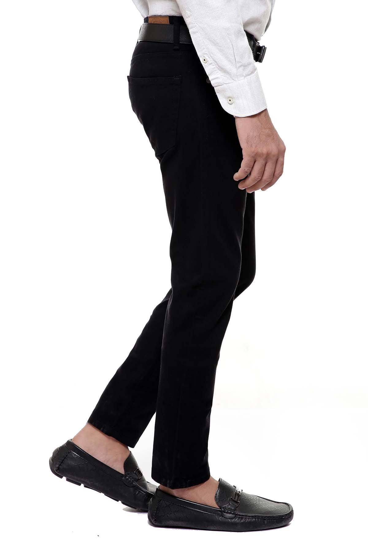 C PANT 5 POCKET BLACK at Charcoal Clothing