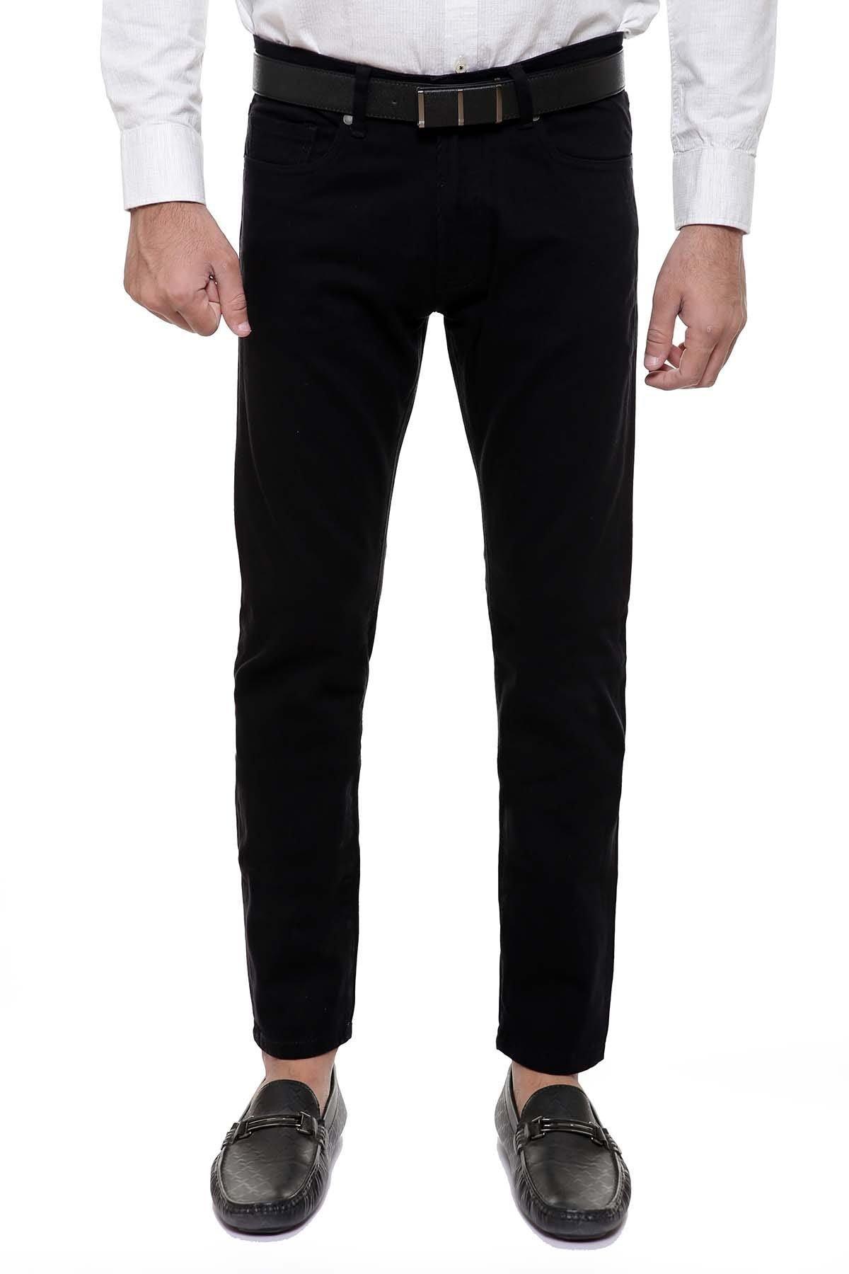 C PANT 5 POCKET BLACK at Charcoal Clothing