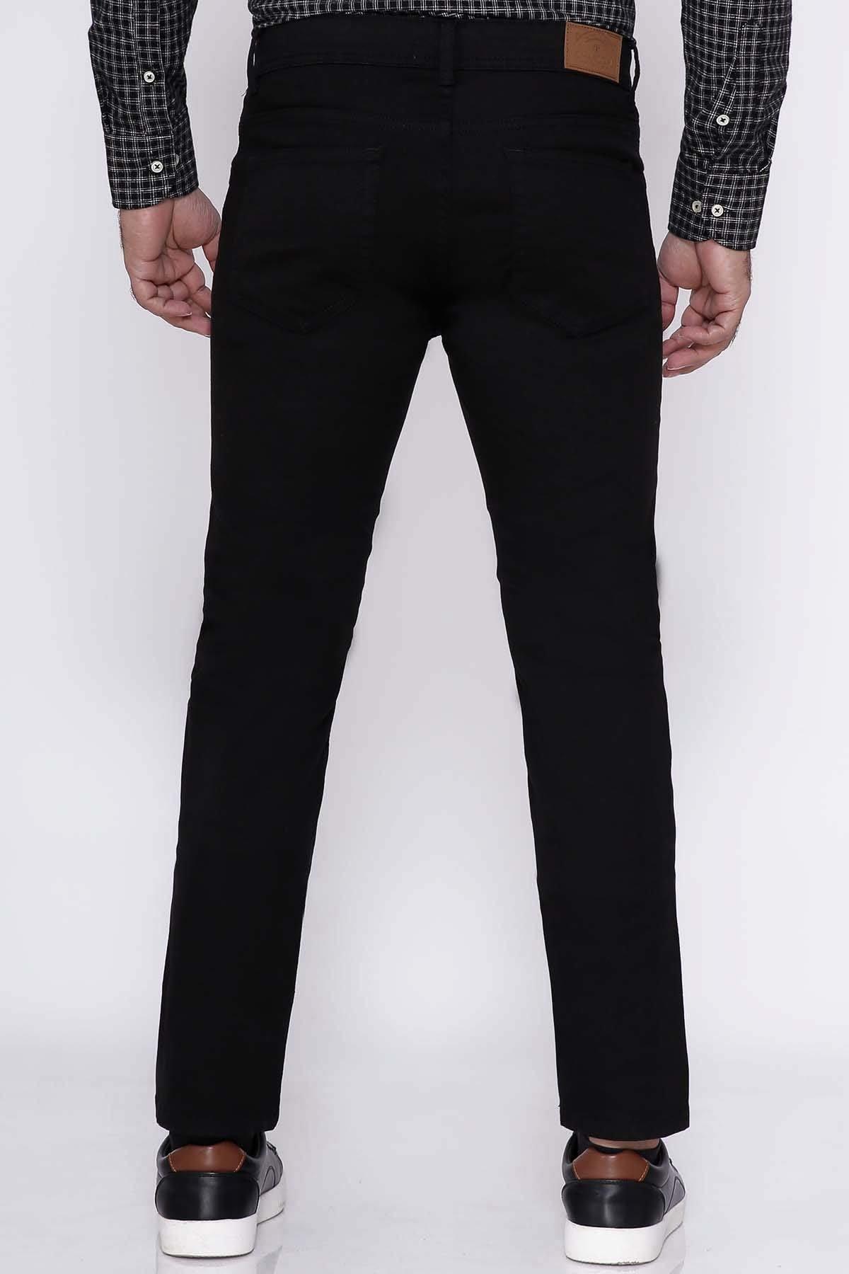 C PANT 5 POCKET SLIM FIT BLACK at Charcoal Clothing