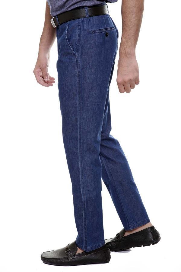 C PANT CROSS POCKET DENIM BLUE at Charcoal Clothing