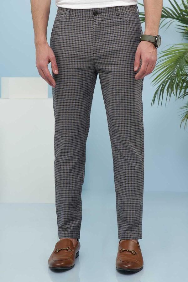 C PANT CROSS POCKET GREY BLACK at Charcoal Clothing