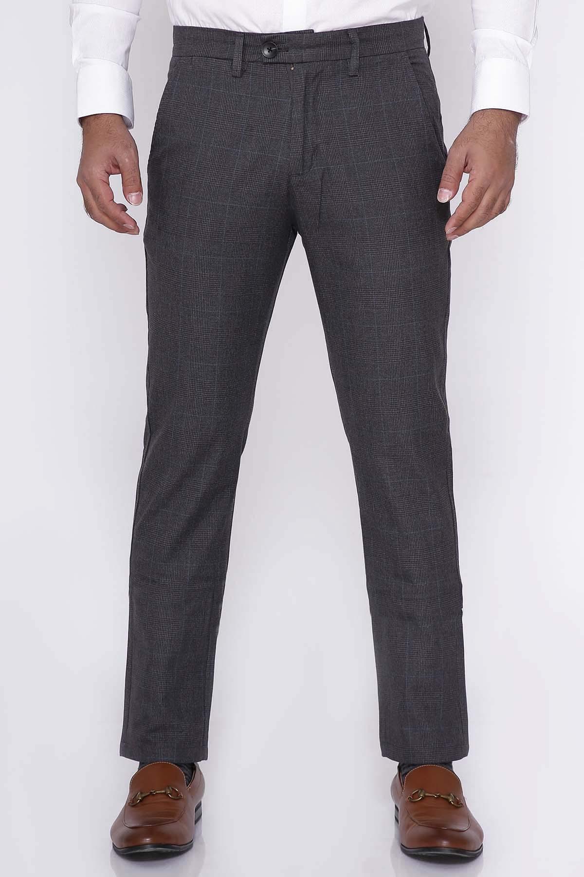 C PANT CROSS POCKET SLIM FIT DARK GREY at Charcoal Clothing