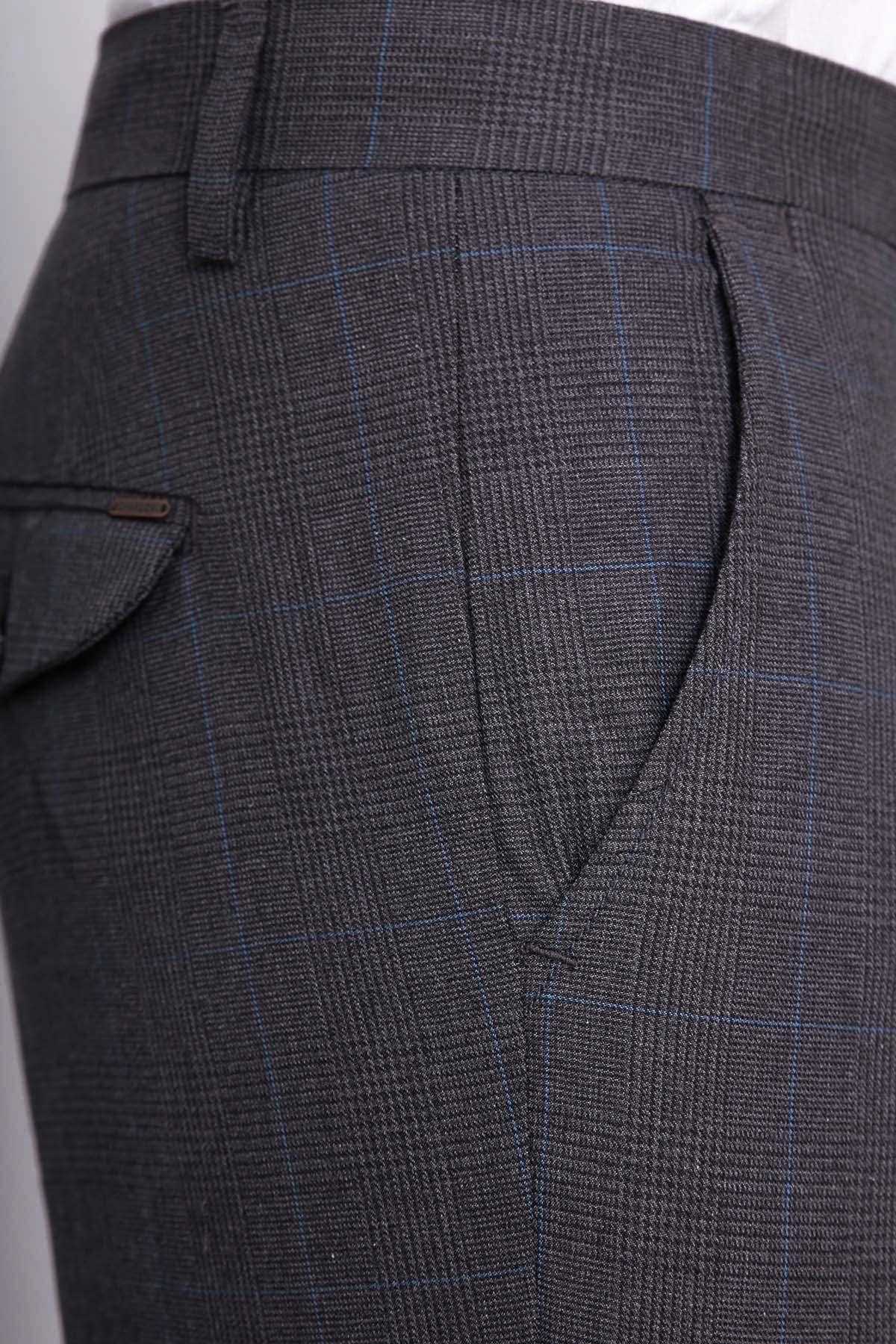 C PANT CROSS POCKET SLIM FIT DARK GREY at Charcoal Clothing