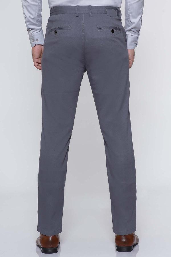C PANT CROSS POCKET SLIM FIT GREY at Charcoal Clothing