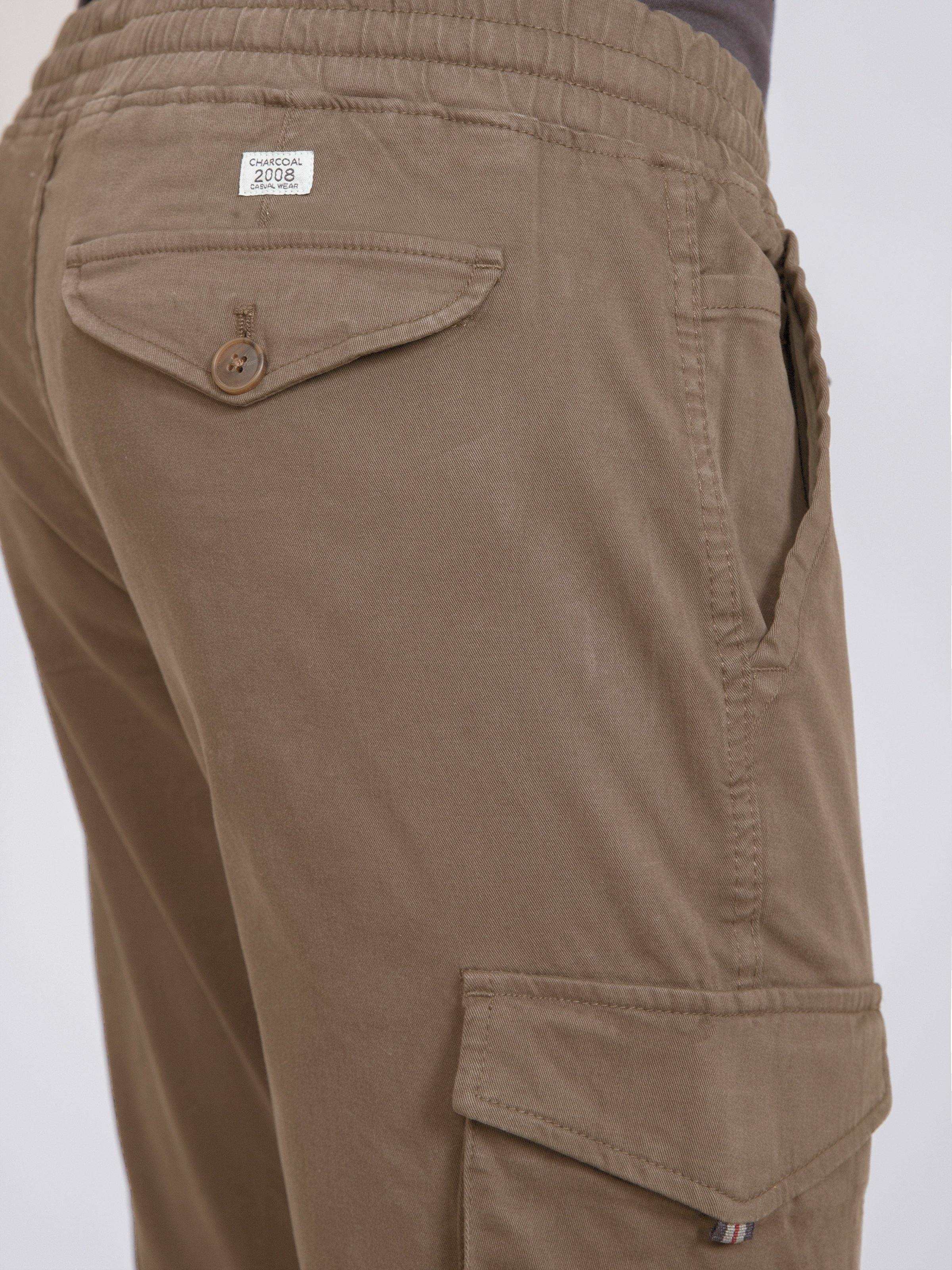 CARGO JOGGAR TROUSER COFEE at Charcoal Clothing